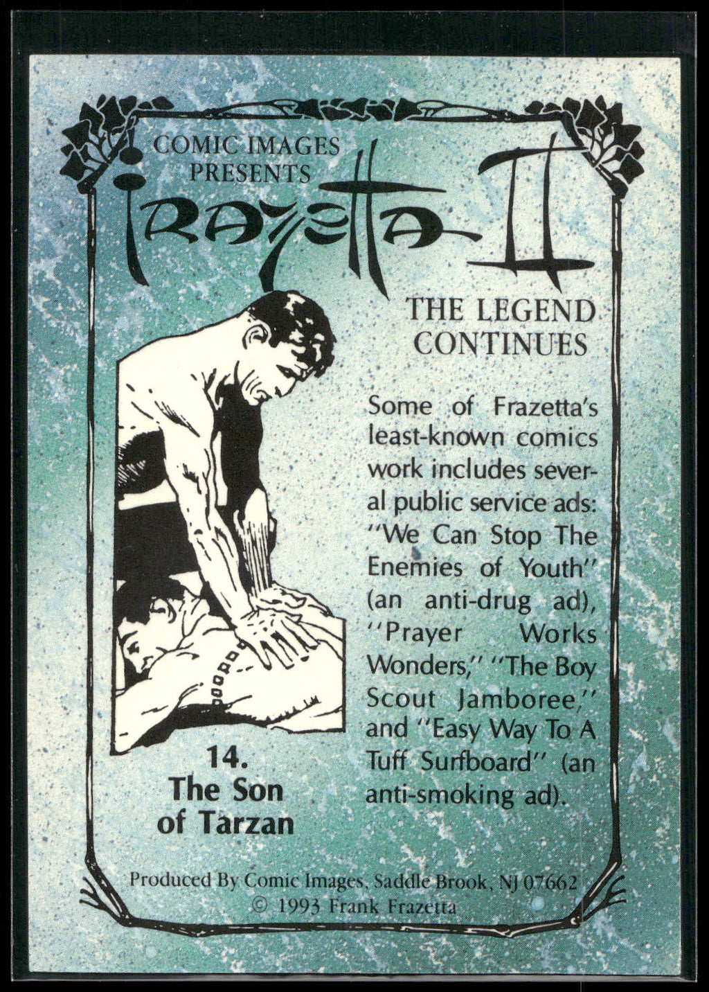 1993 Comic Images Frazetta II The Legend Continues #14 Son of Tarzan, The