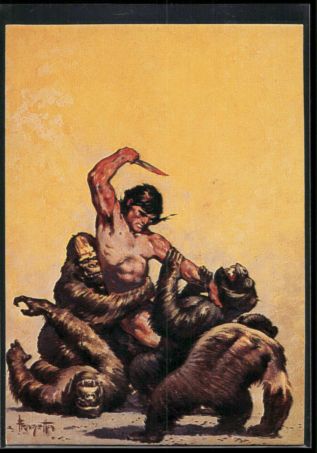 1993 Comic Images Frazetta II The Legend Continues #13 Tarzan and the Lion Man