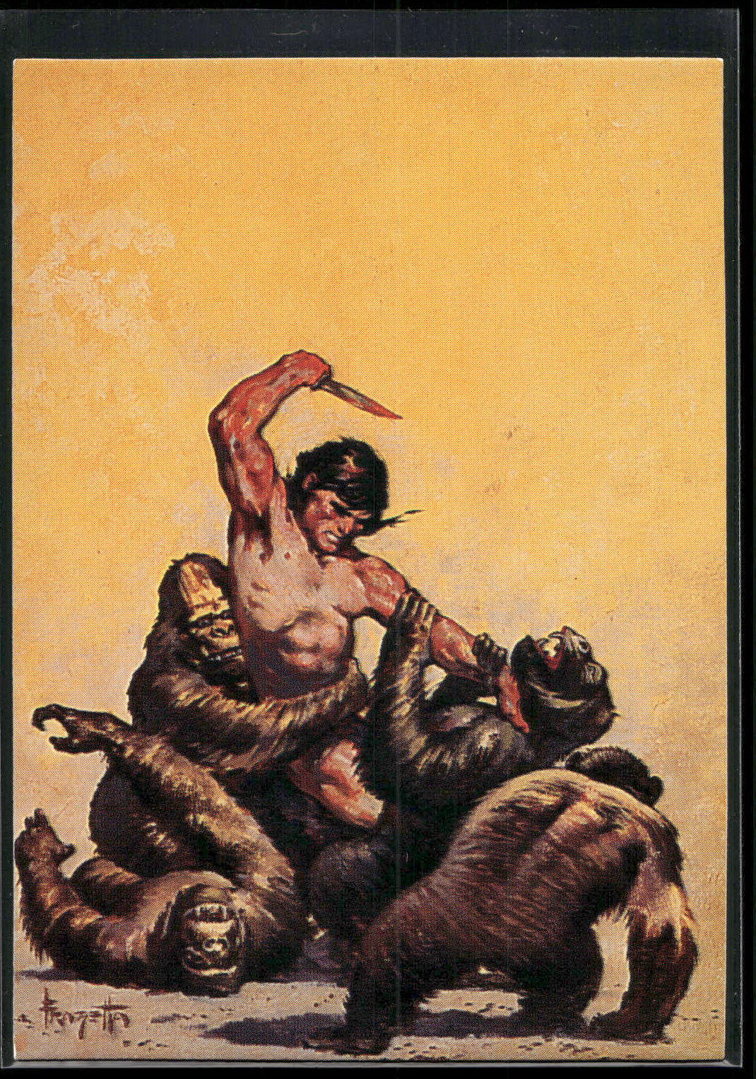 1993 Comic Images Frazetta II The Legend Continues #13 Tarzan and the Lion Man