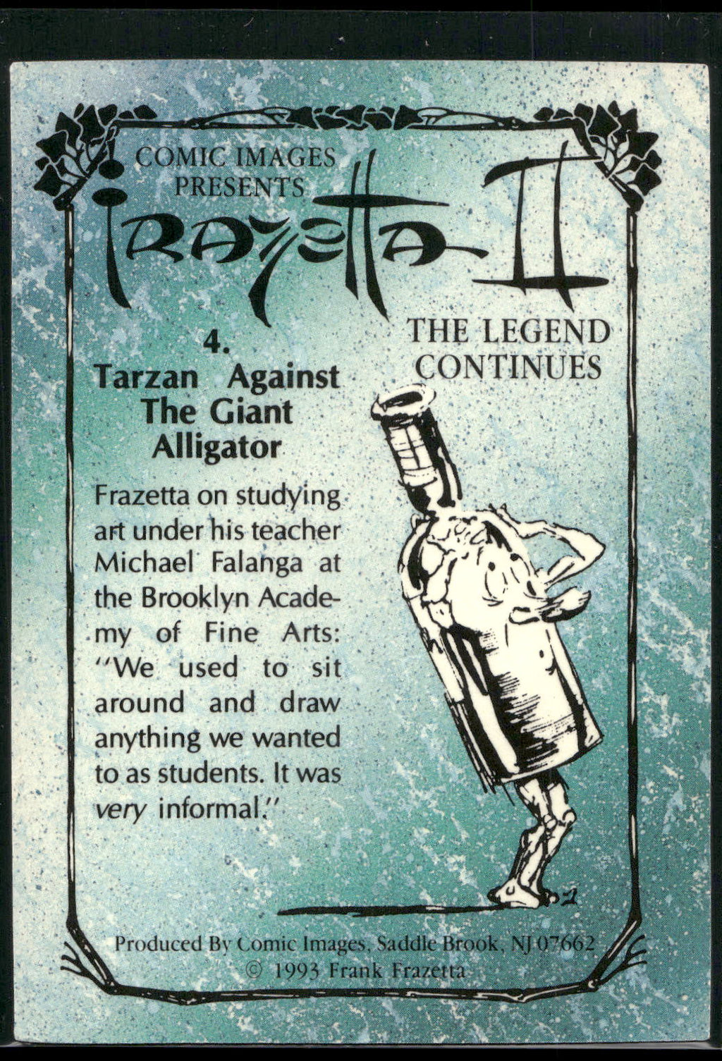 1993 Frazetta II The Legend Continues #4 Tarzan Against the Giant Alligator