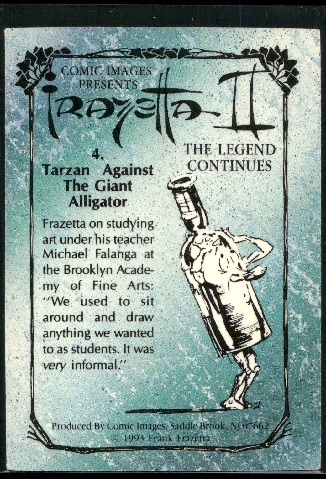 1993 Frazetta II The Legend Continues #4 Tarzan Against the Giant Alligator