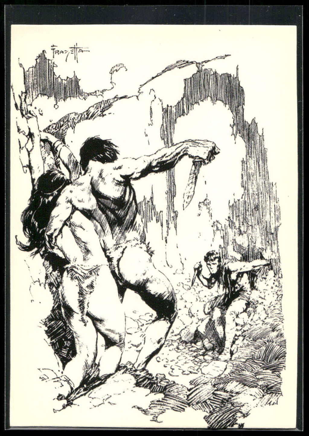 1993 Comic Images Frazetta II The Legend Continues #3 Tarzan Confronts an Enemy