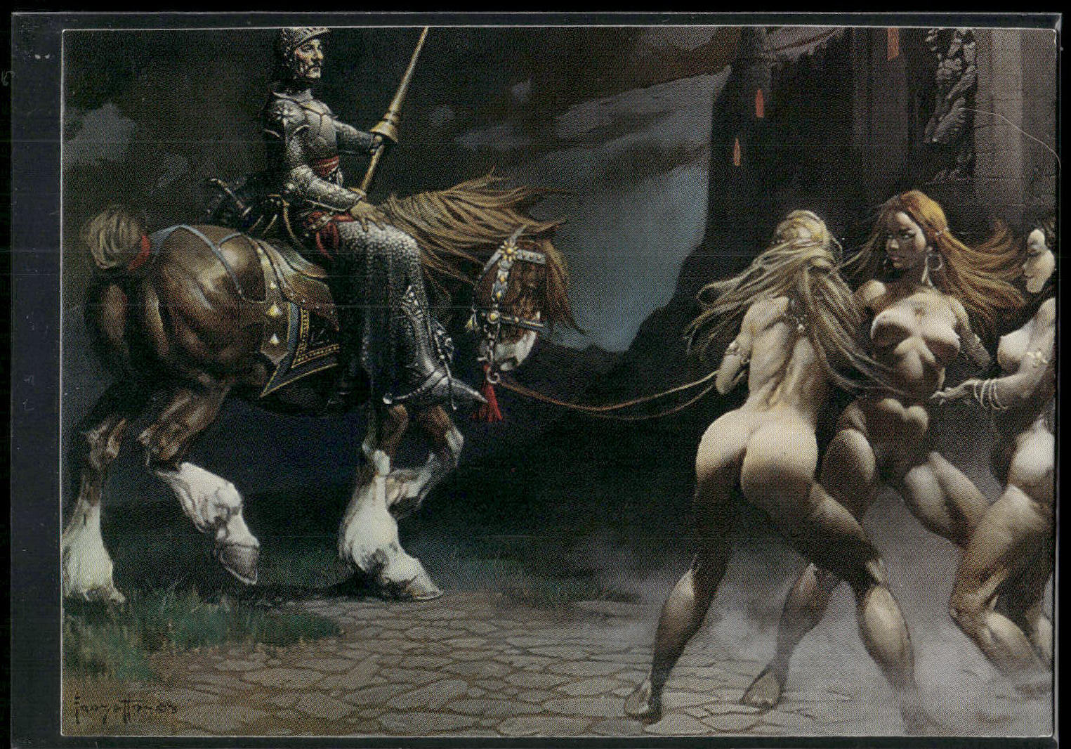 1993 Comic Images Frazetta II The Legend Continues #58 Castle of Sin