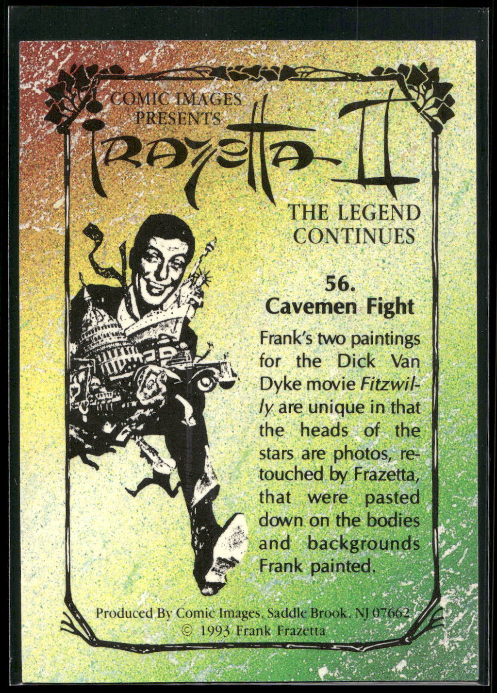 1993 Comic Images Frazetta II The Legend Continues #56 Cavemen Fight