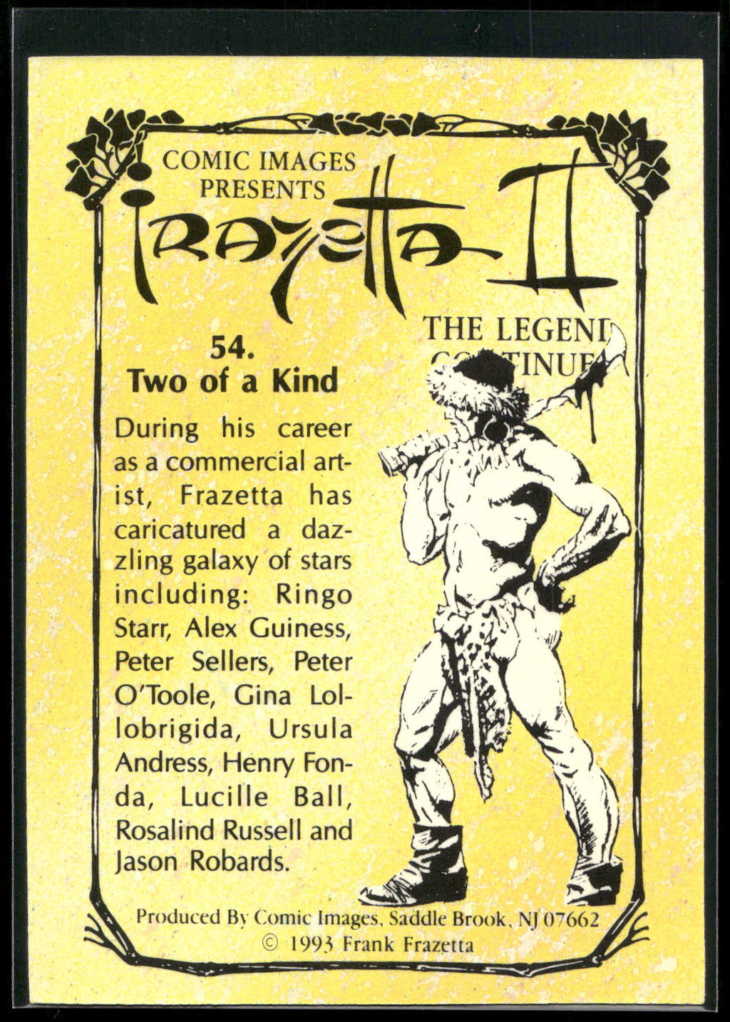 1993 Comic Images Frazetta II The Legend Continues #54 Two of a Kind
