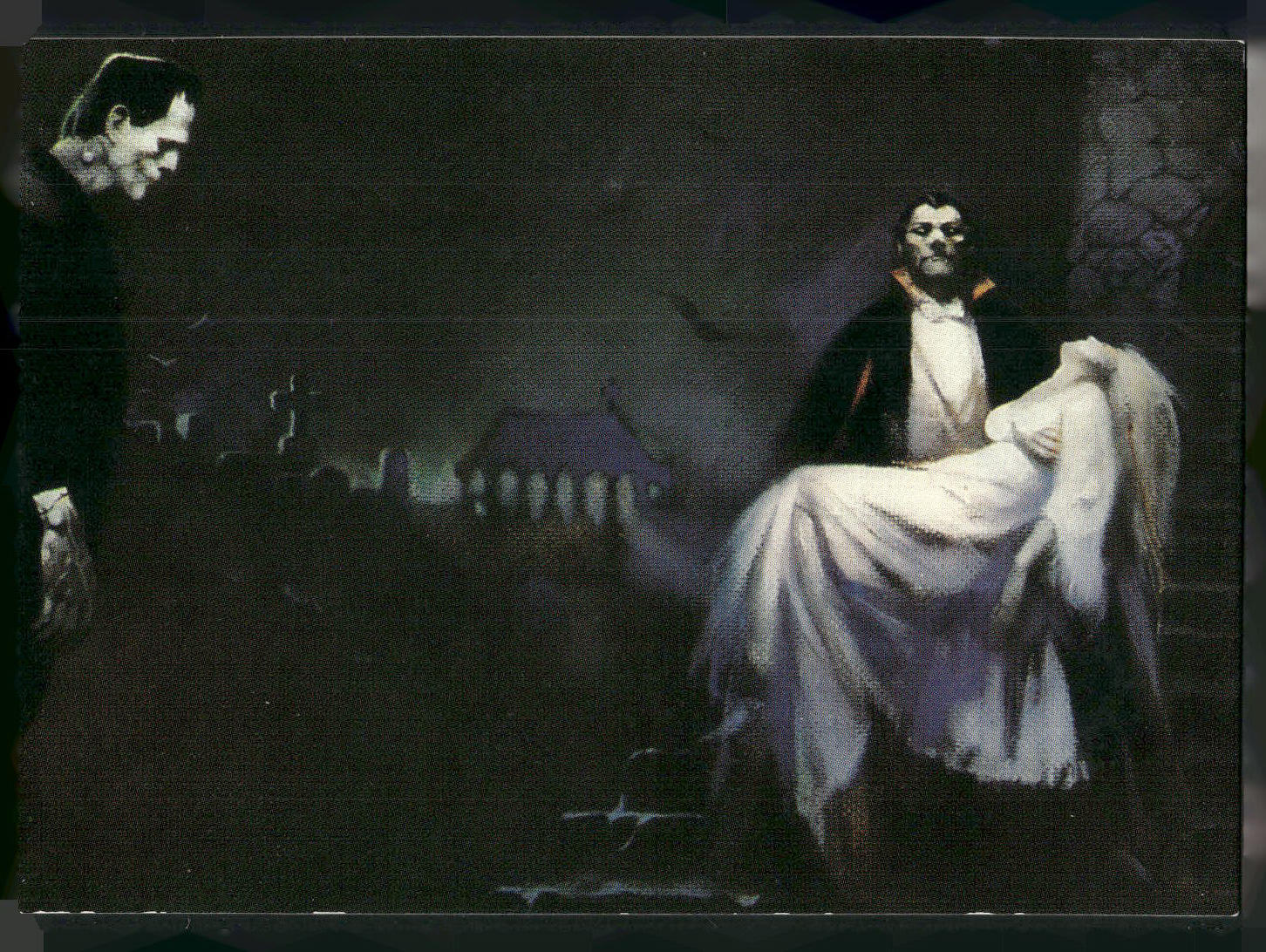 1993 Comic Images Frazetta II The Legend Continues #53 Frankenstein and Dracula