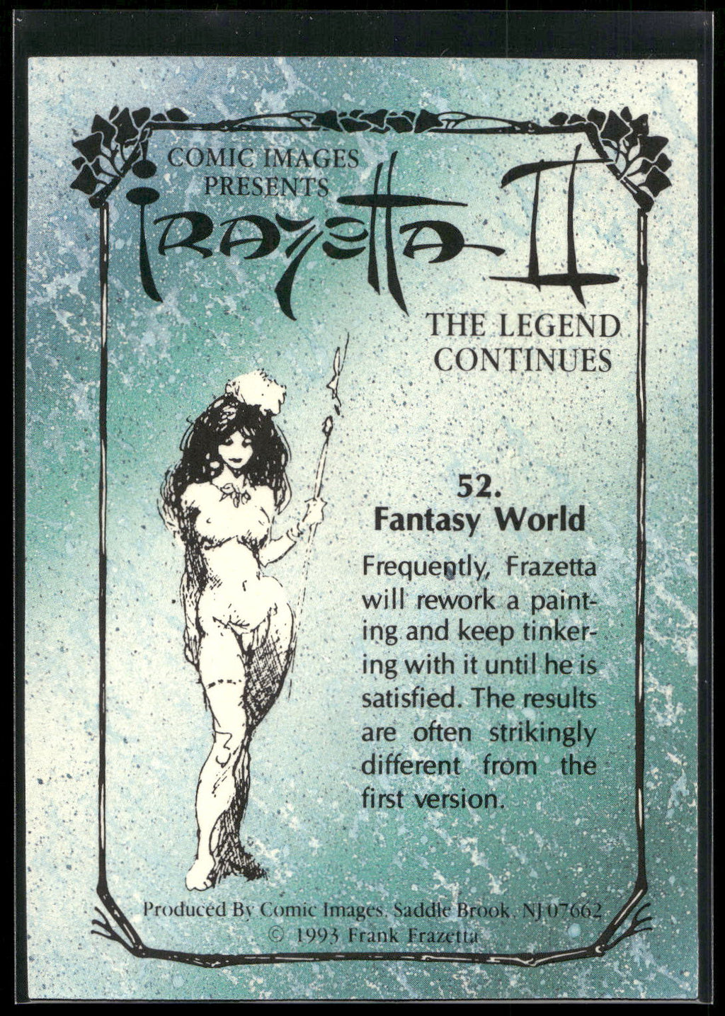 1993 Comic Images Frazetta II The Legend Continues #52 Fantasy World