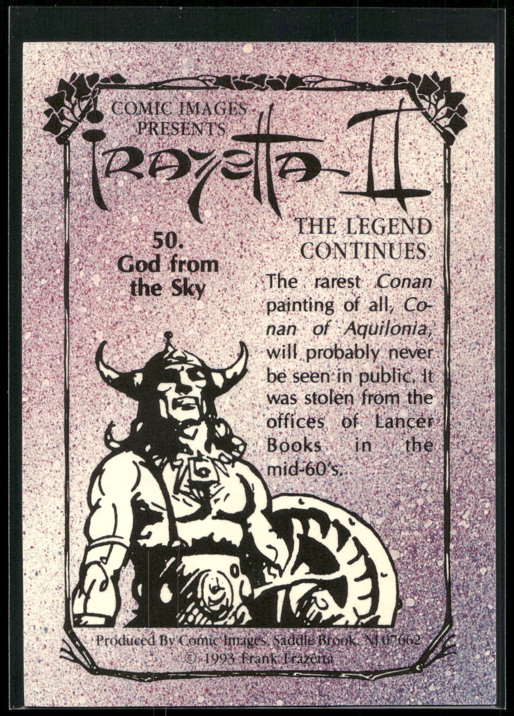1993 Comic Images Frazetta II The Legend Continues #50 God from the Sky