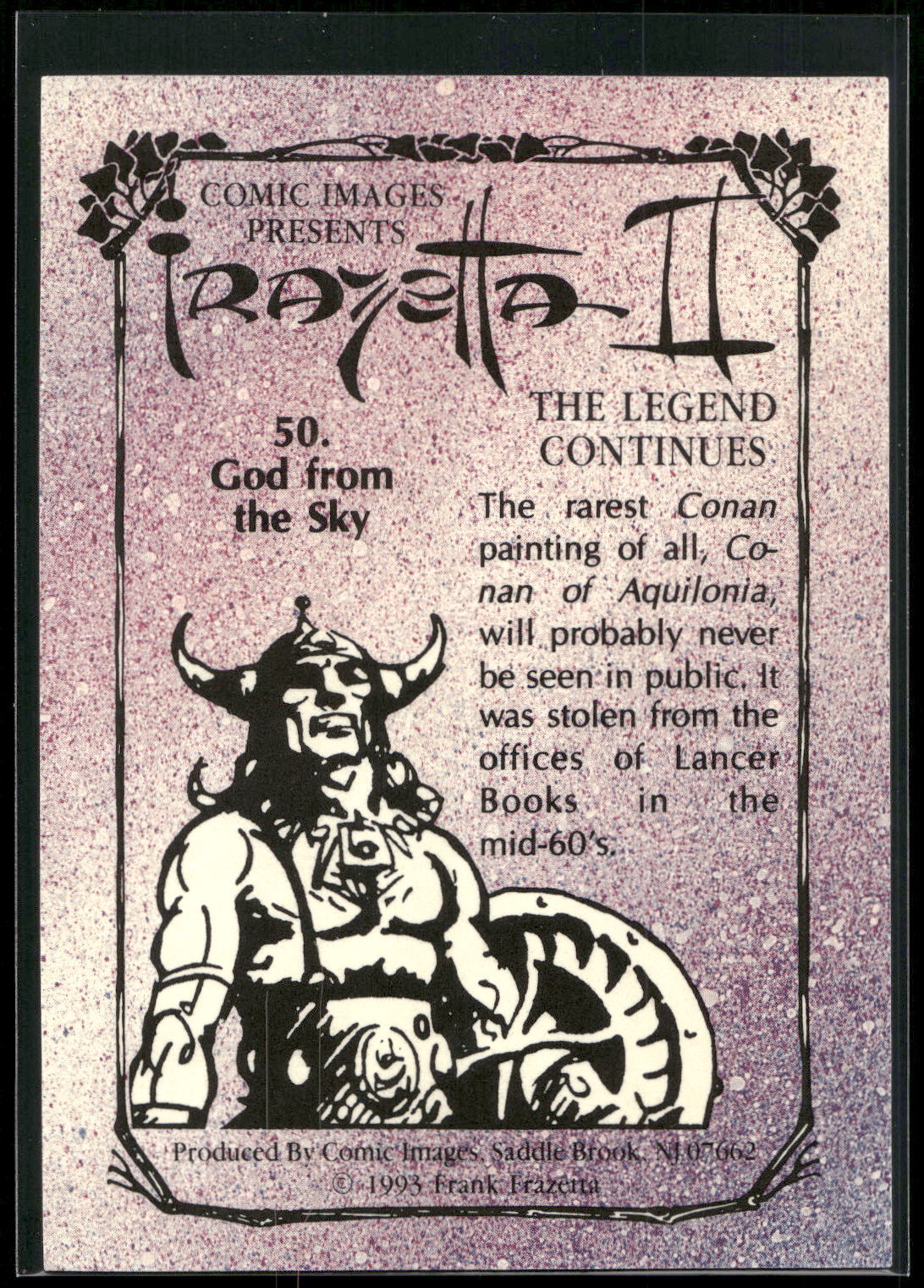 1993 Comic Images Frazetta II The Legend Continues #50 God from the Sky