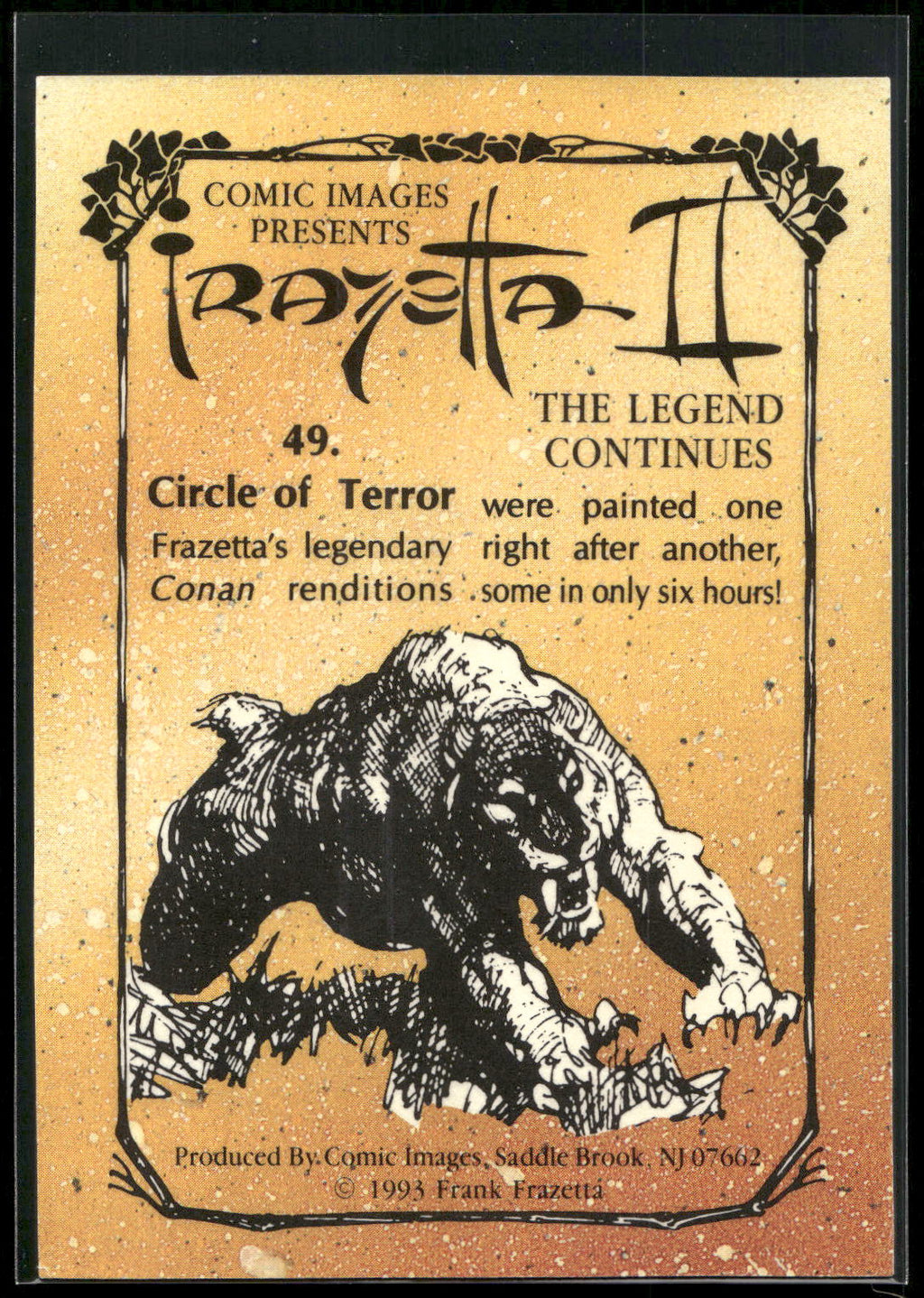 1993 Comic Images Frazetta II The Legend Continues #49 Circle of Terror