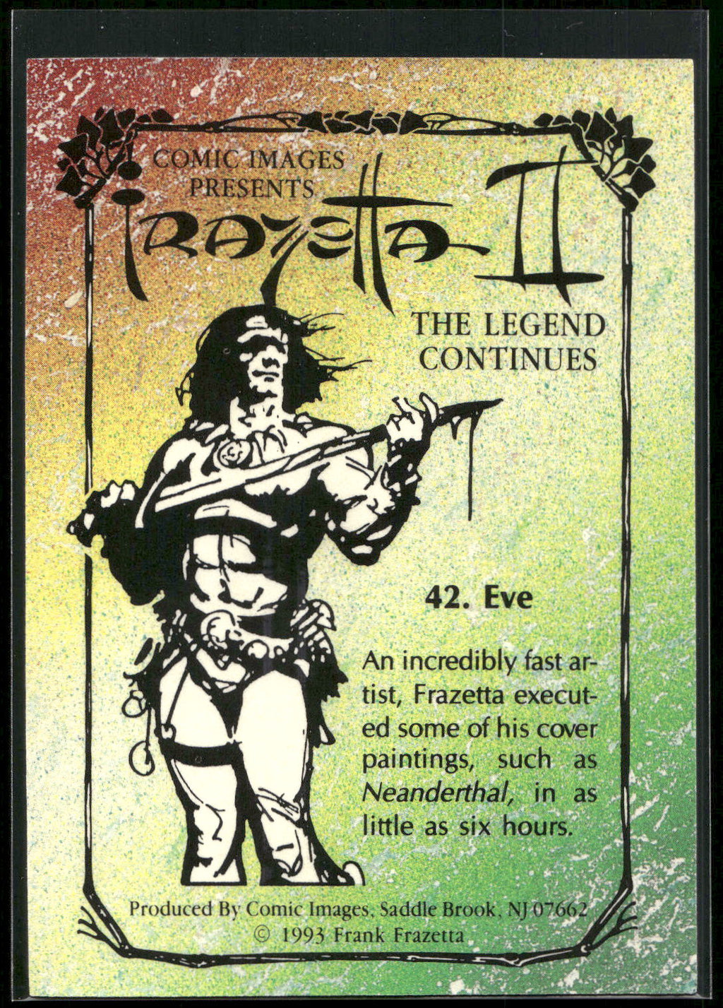 1993 Comic Images Frazetta II The Legend Continues #42 Eve