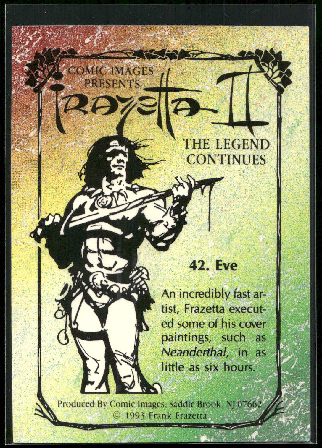 1993 Comic Images Frazetta II The Legend Continues #42 Eve