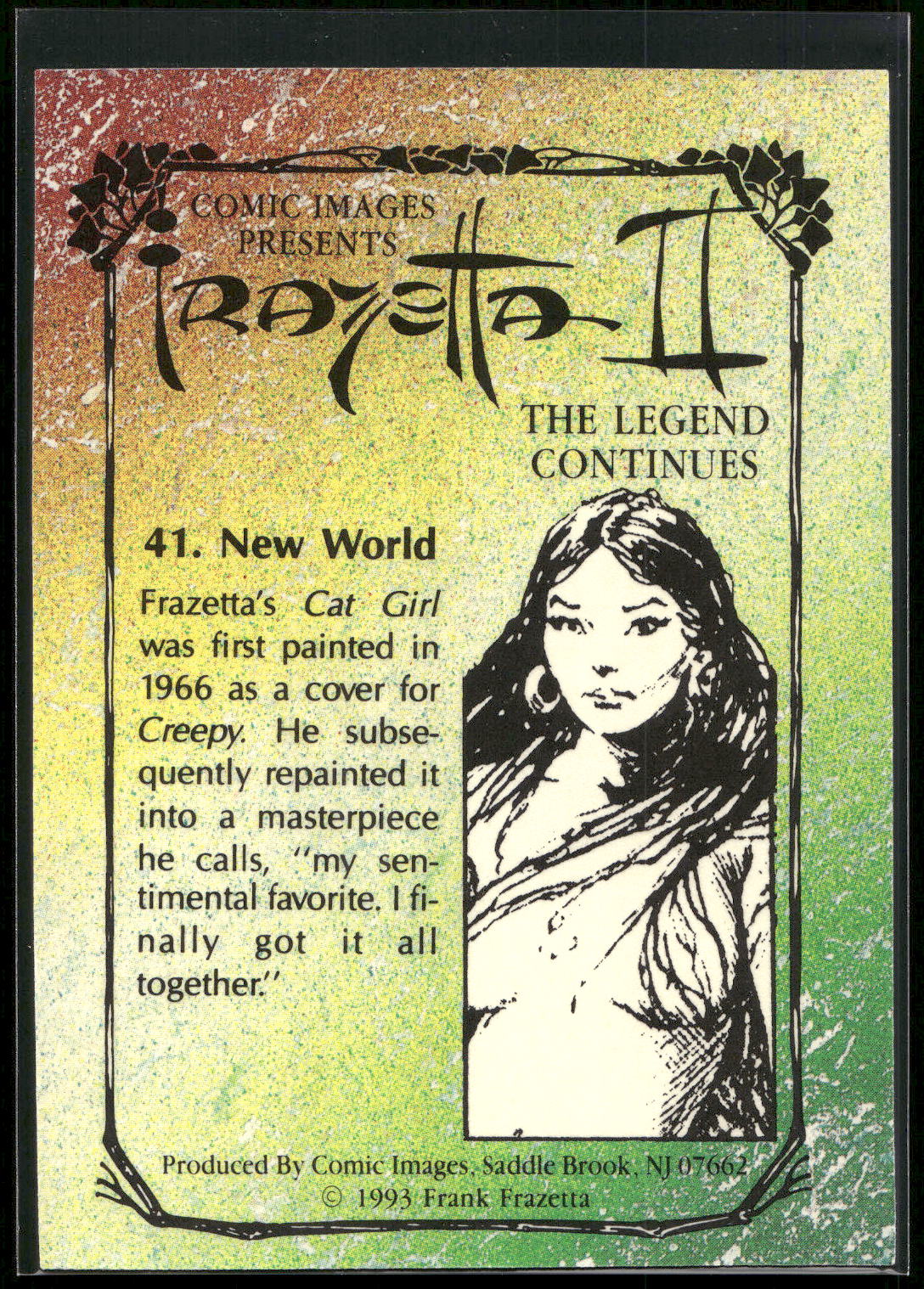 1993 Comic Images Frazetta II The Legend Continues #41 New World