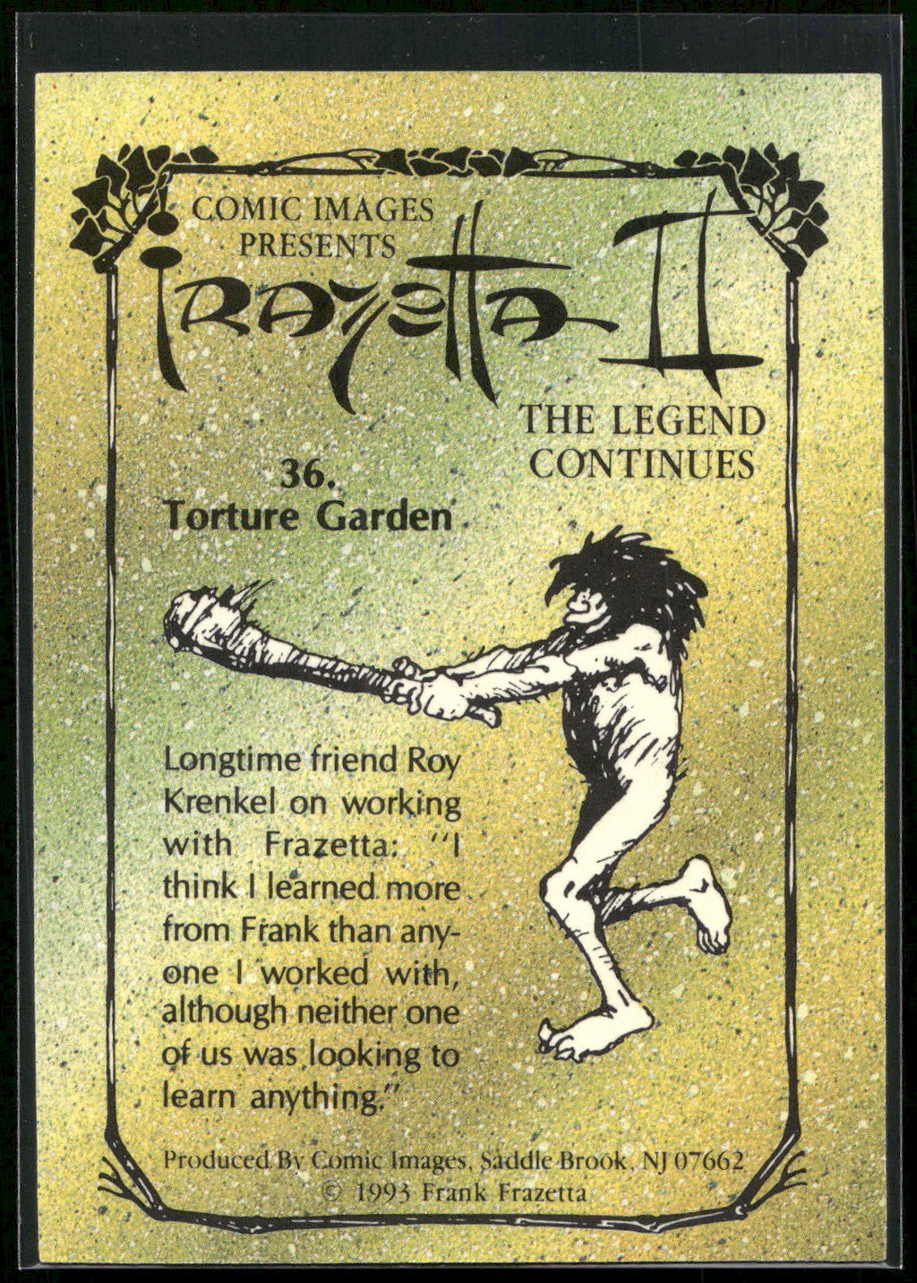 1993 Comic Images Frazetta II The Legend Continues #36 Torture Garden