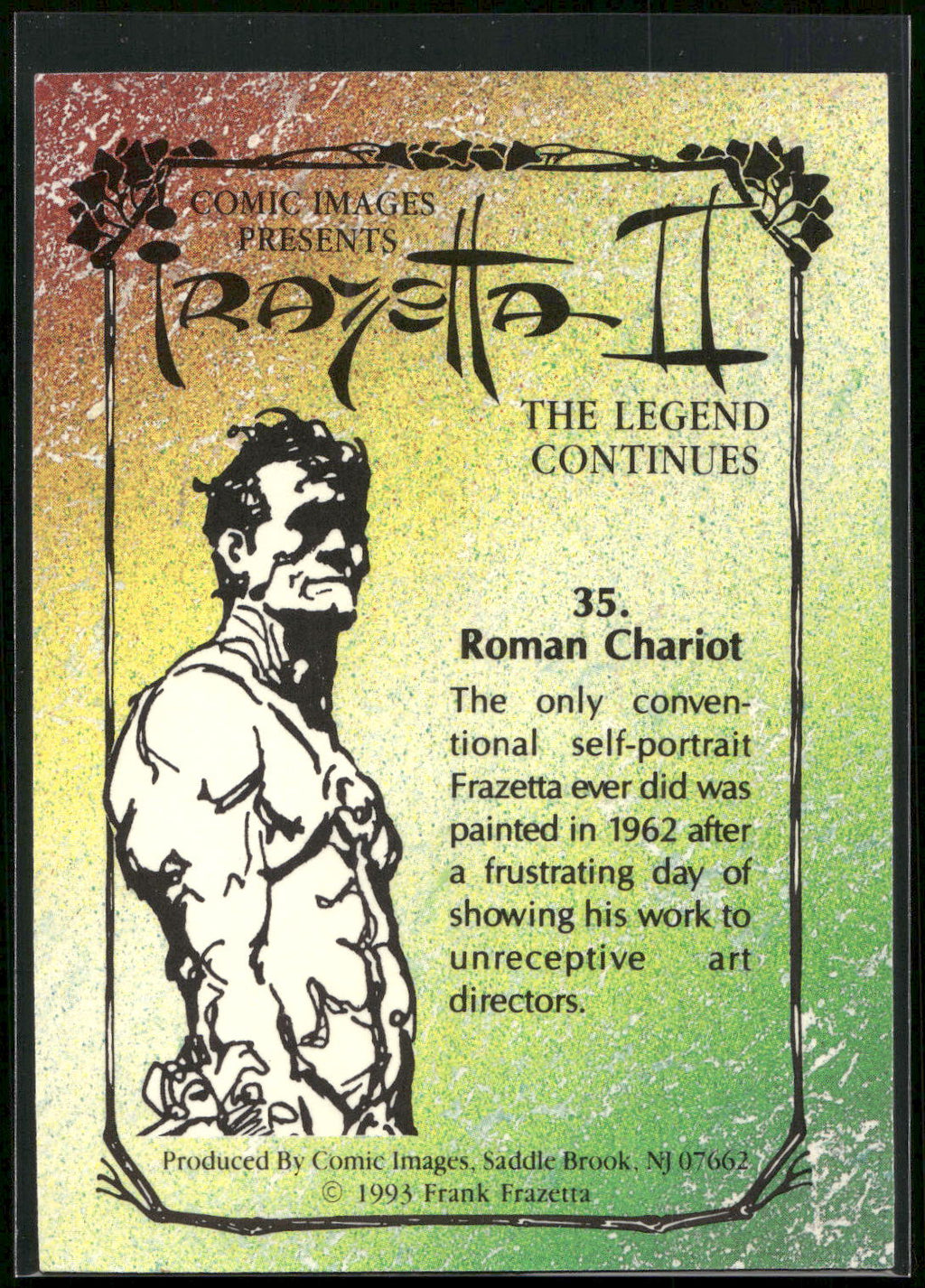 1993 Comic Images Frazetta II The Legend Continues #35 Roman Chariot