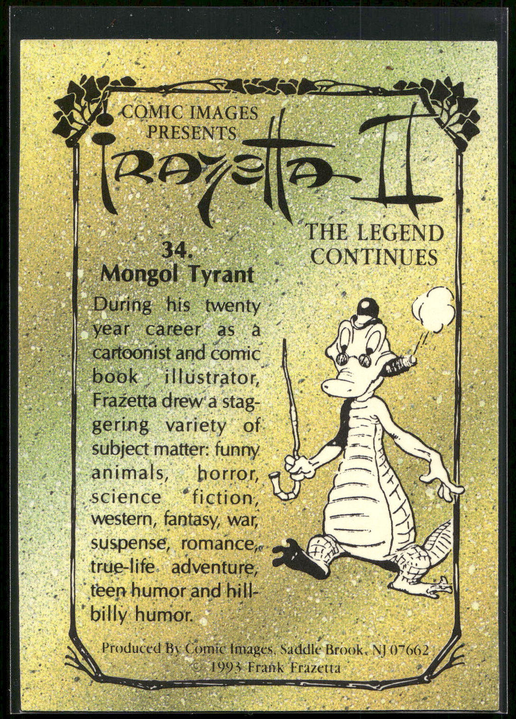 1993 Comic Images Frazetta II The Legend Continues #34 Mongol Tyrant