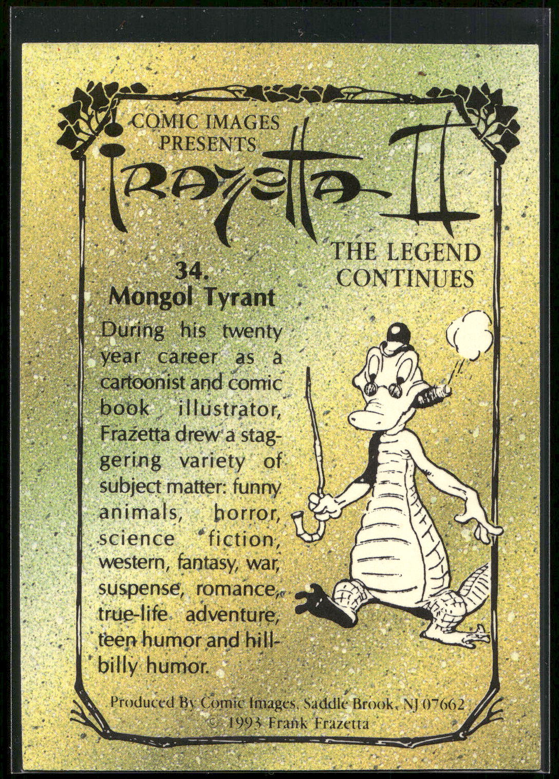 1993 Comic Images Frazetta II The Legend Continues #34 Mongol Tyrant