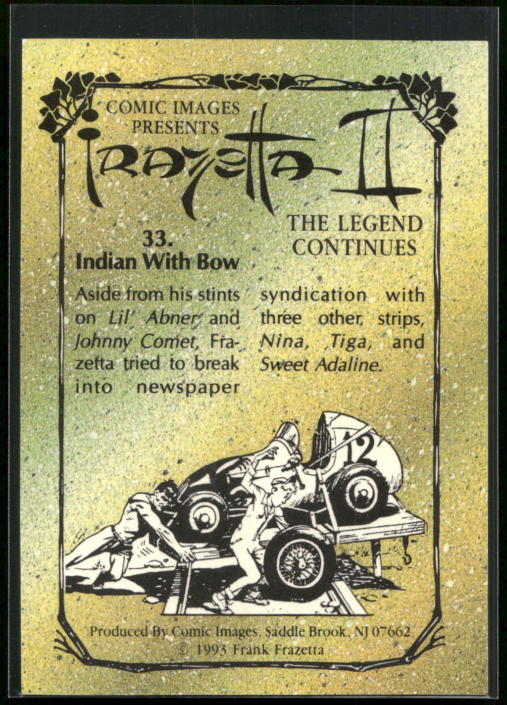 1993 Comic Images Frazetta II The Legend Continues #33 Indian with Bow