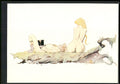1993 Frazetta II The Legend Continues #32 Girl Observed by Undressed