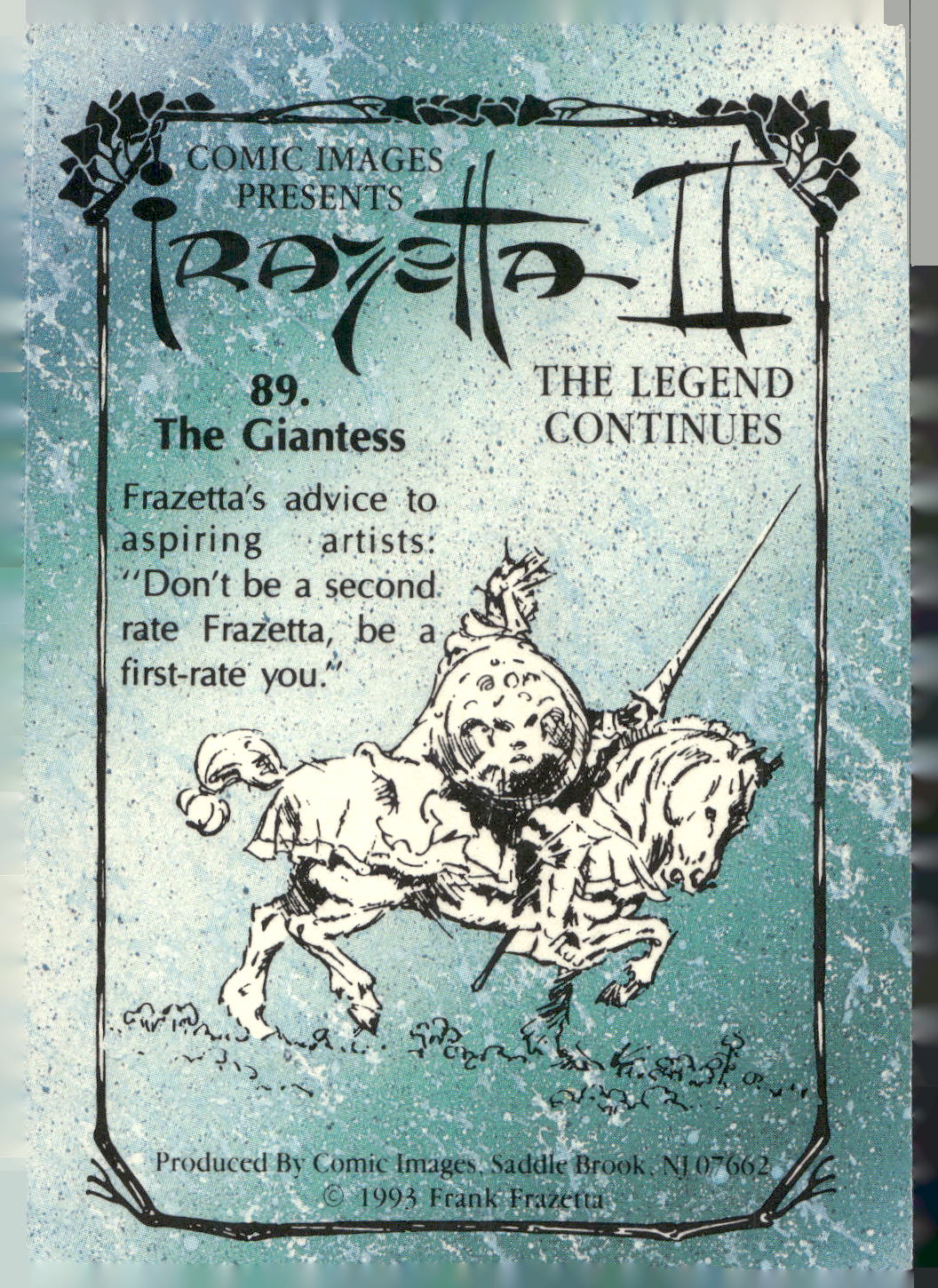 1993 Comic Images Frazetta II The Legend Continues #89 Giantess, The