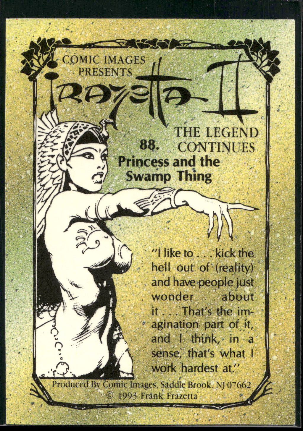 1993 Frazetta II The Legend Continues #88 Princess and the Swamp Thing