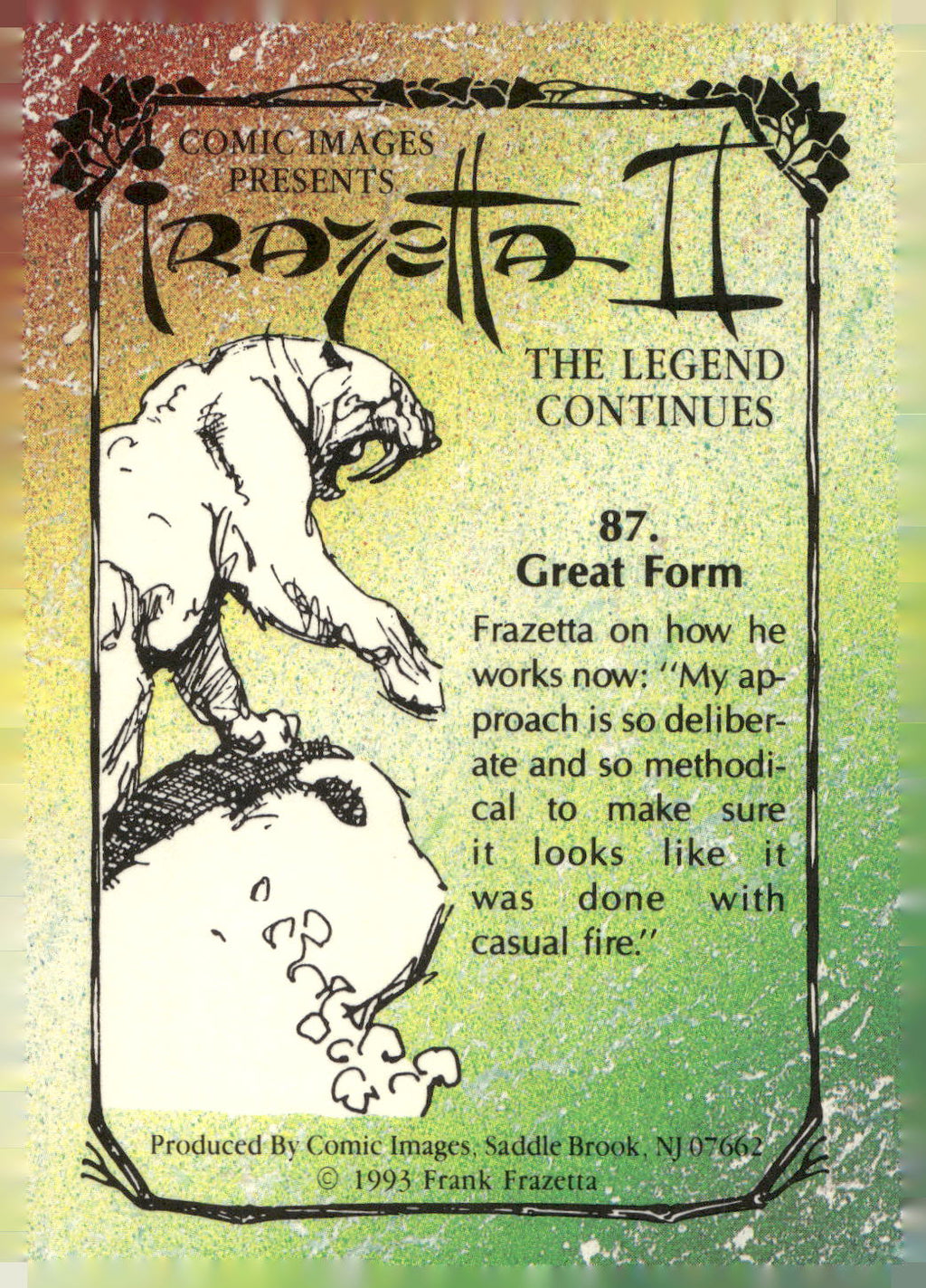 1993 Comic Images Frazetta II The Legend Continues #87 Great Form