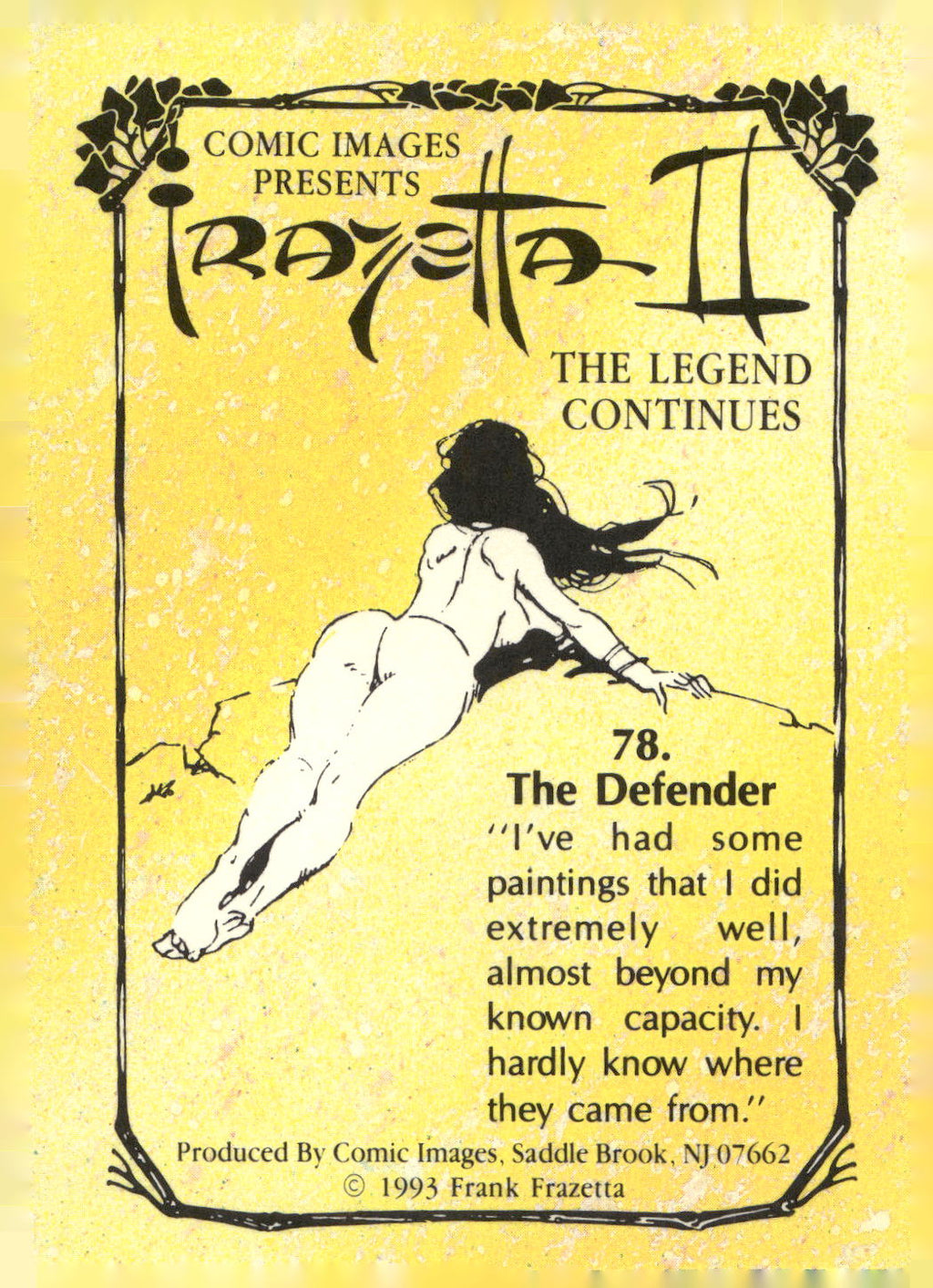 1993 Comic Images Frazetta II The Legend Continues #78 Defender, The