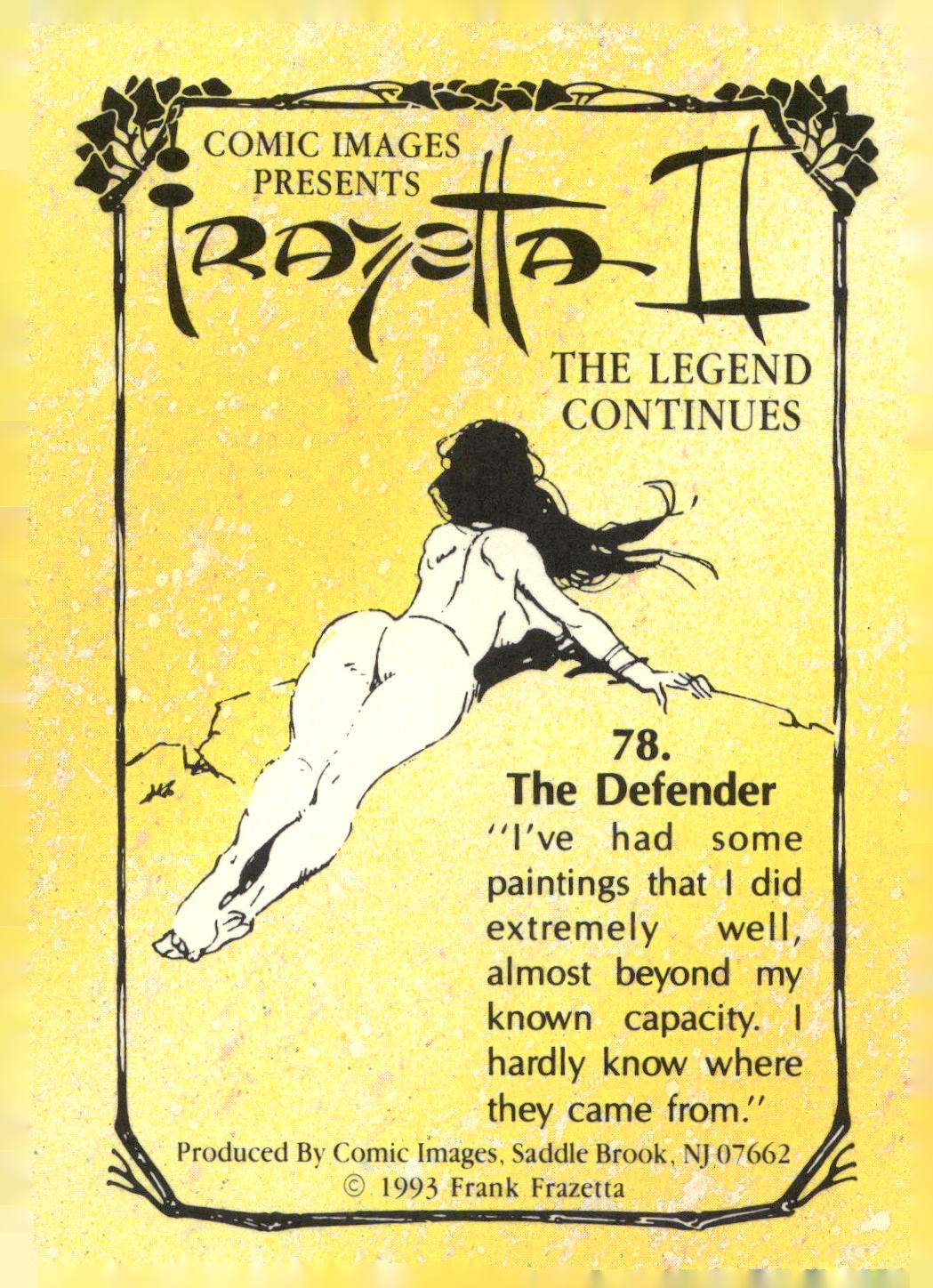 1993 Comic Images Frazetta II The Legend Continues #78 Defender, The