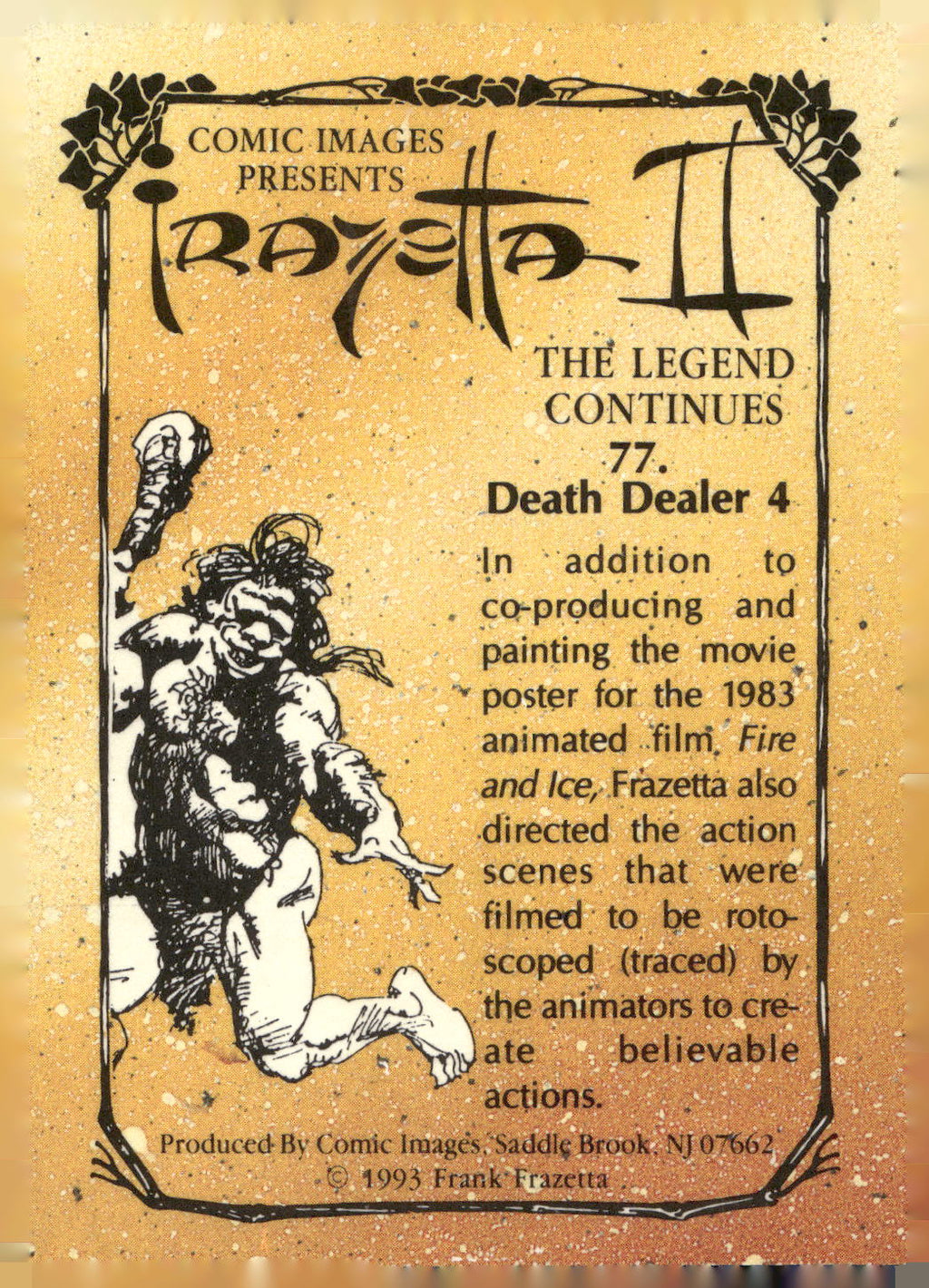 1993 Comic Images Frazetta II The Legend Continues #77 Death Dealer 4