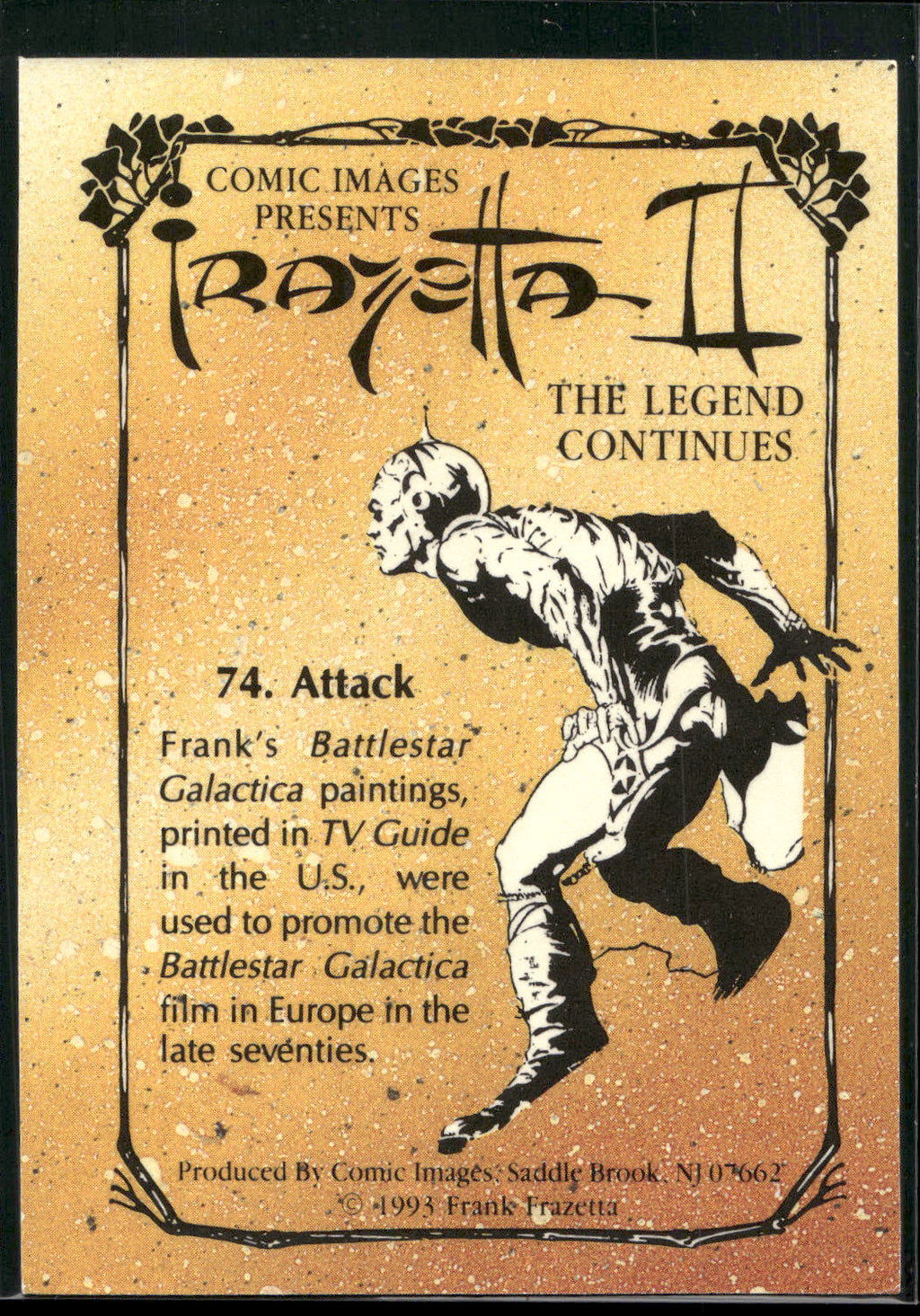 1993 Comic Images Frazetta II The Legend Continues #74 Attack