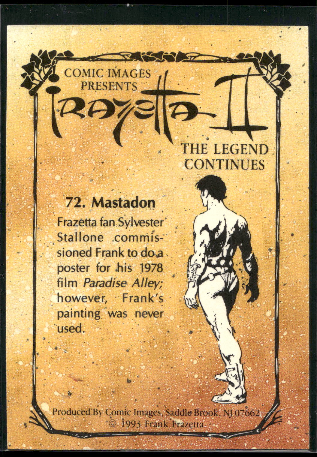 1993 Comic Images Frazetta II The Legend Continues #72 Mastadon