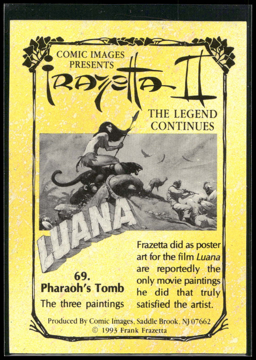 1993 Comic Images Frazetta II The Legend Continues #69 Pharaoh's Tomb
