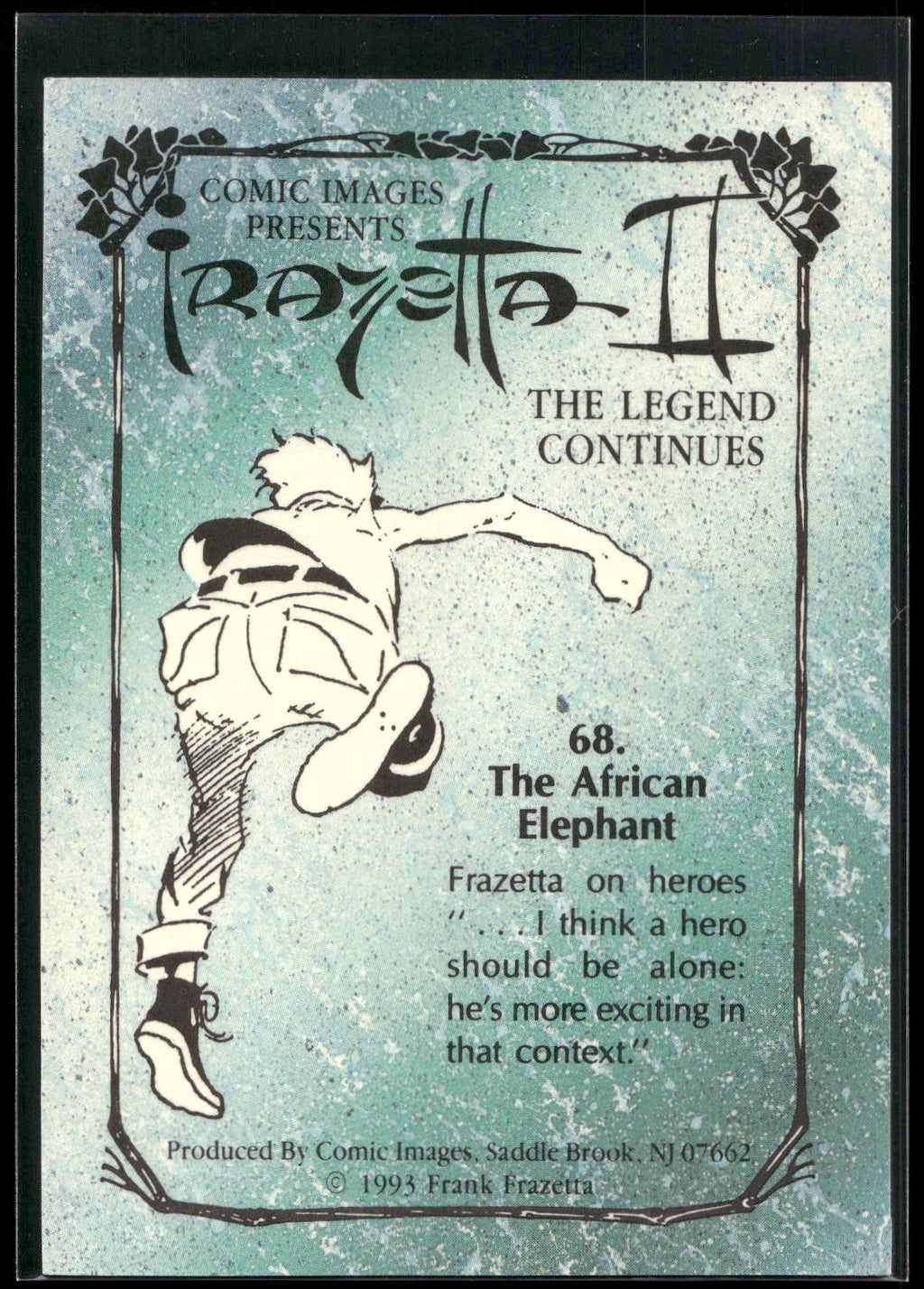 1993 Comic Images Frazetta II The Legend Continues #68 African Elephant, The