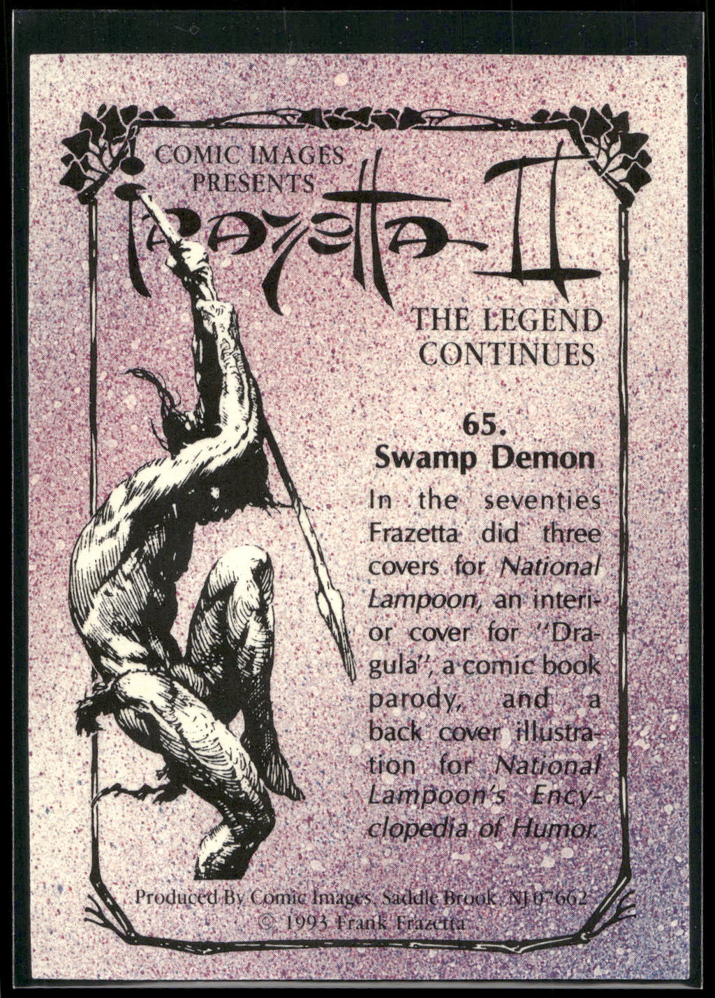 1993 Comic Images Frazetta II The Legend Continues #65 Swamp Demon