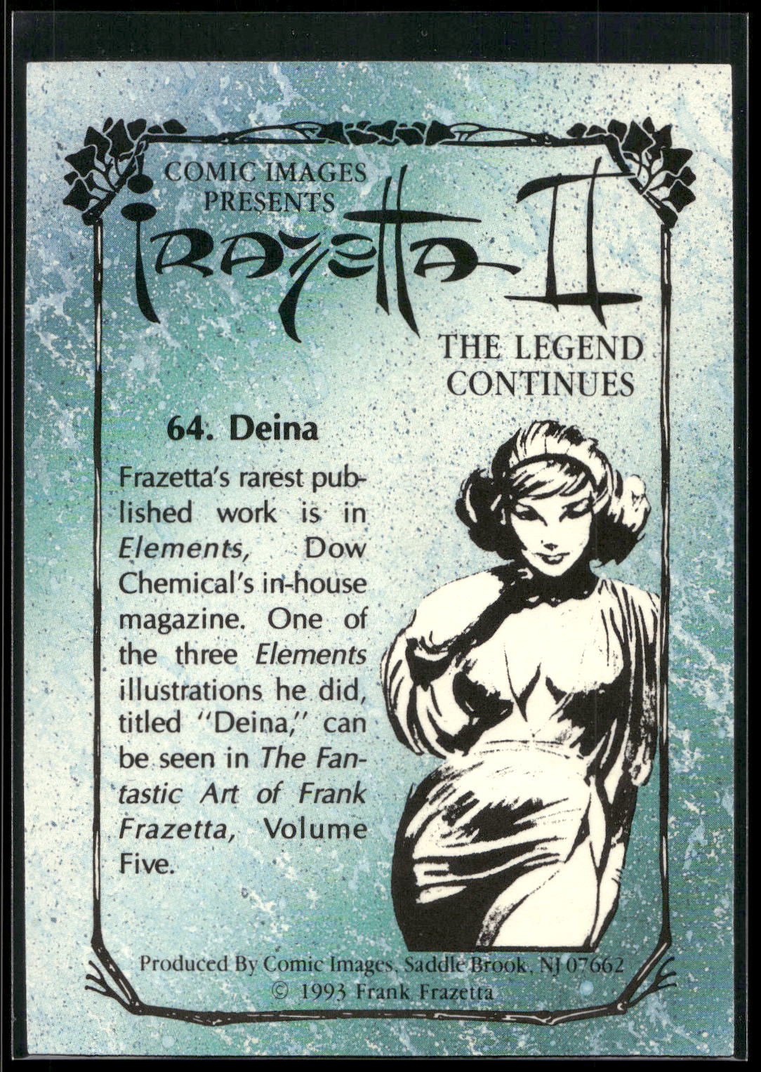 1993 Comic Images Frazetta II The Legend Continues #64 Deina