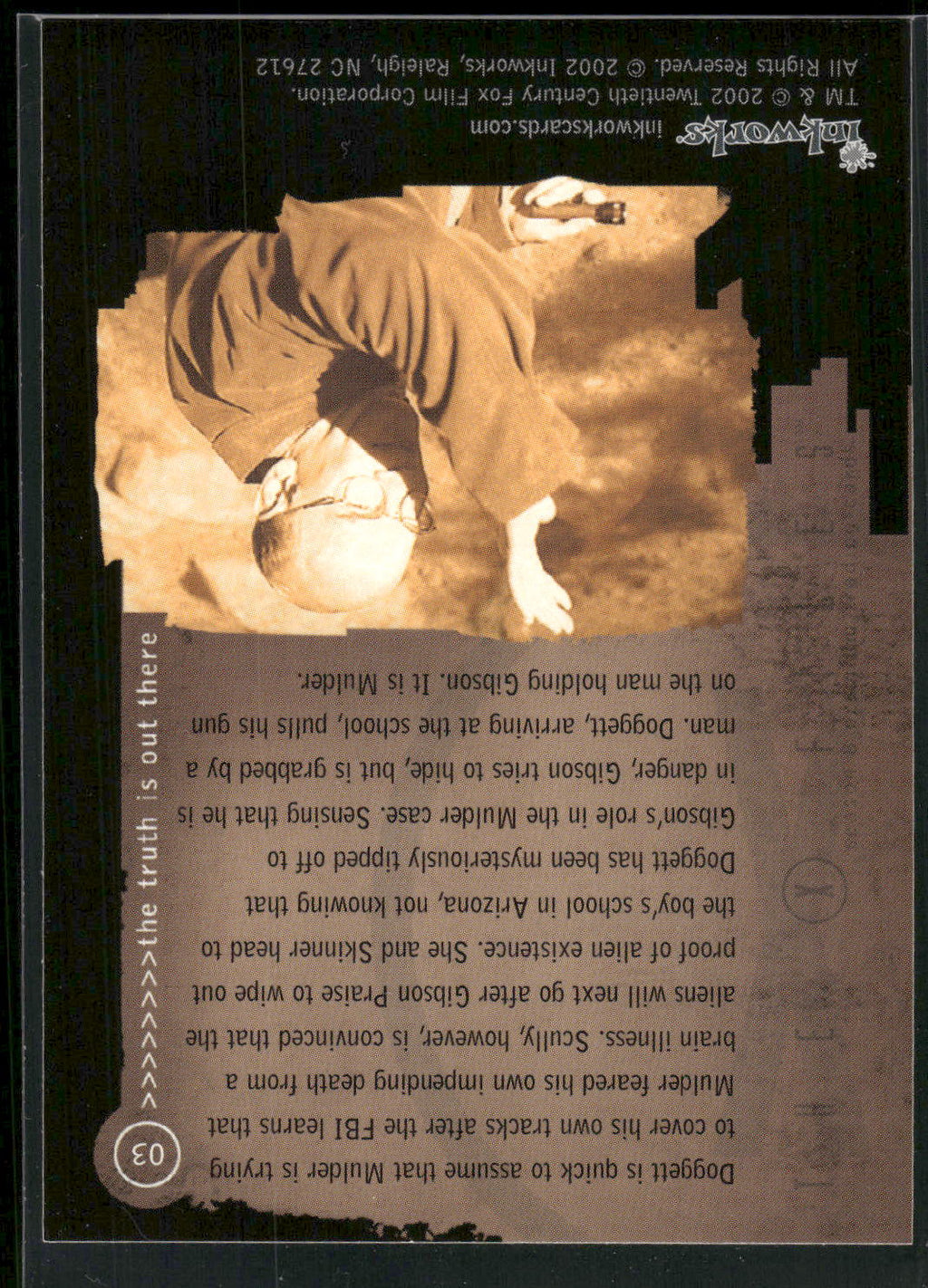 2002 Inkworks X-Files Season 8 #3 8x01 Within