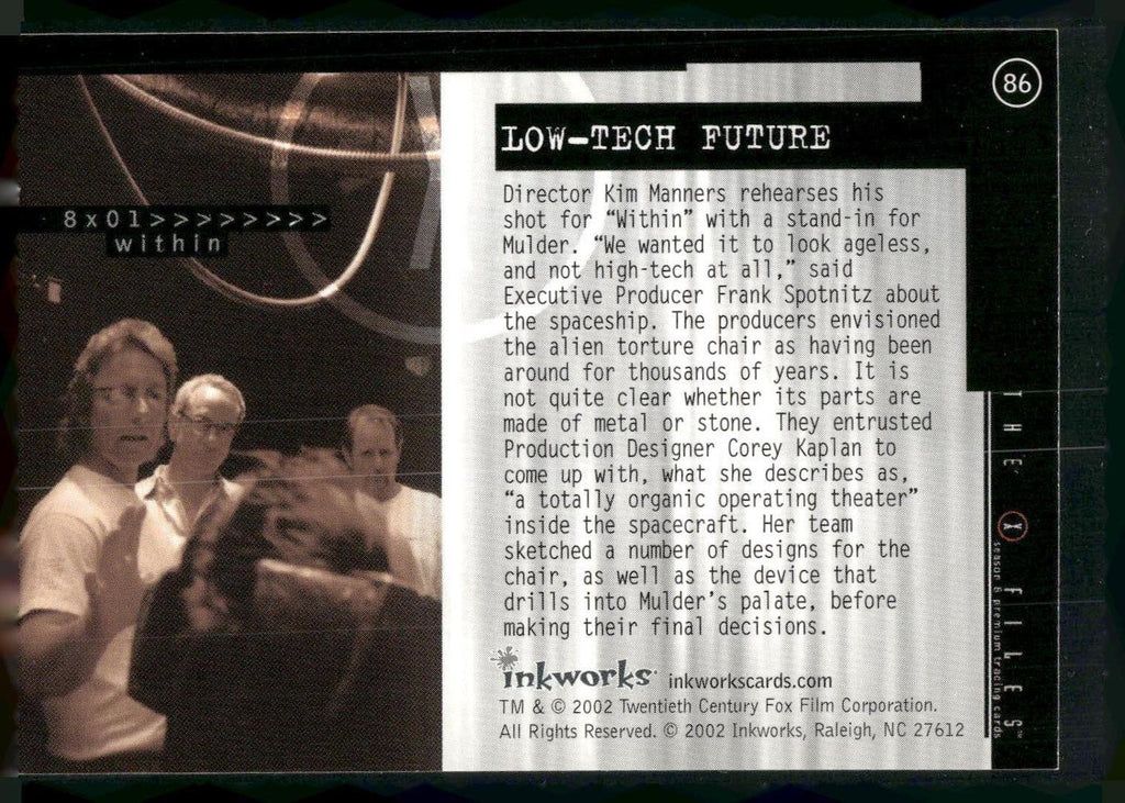 2002 Inkworks X-Files Season 8 #86 Low-Tech Future