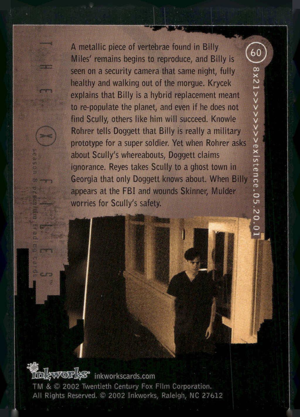2002 Inkworks X-Files Season 8 #60 8x21 Existence
