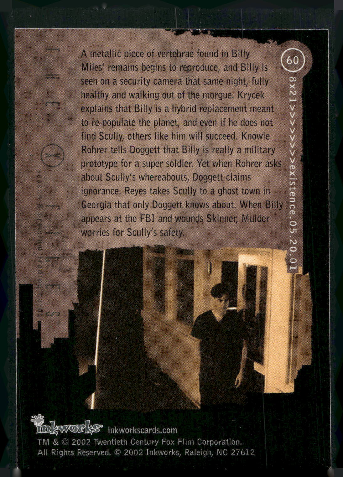 2002 Inkworks X-Files Season 8 #60 8x21 Existence