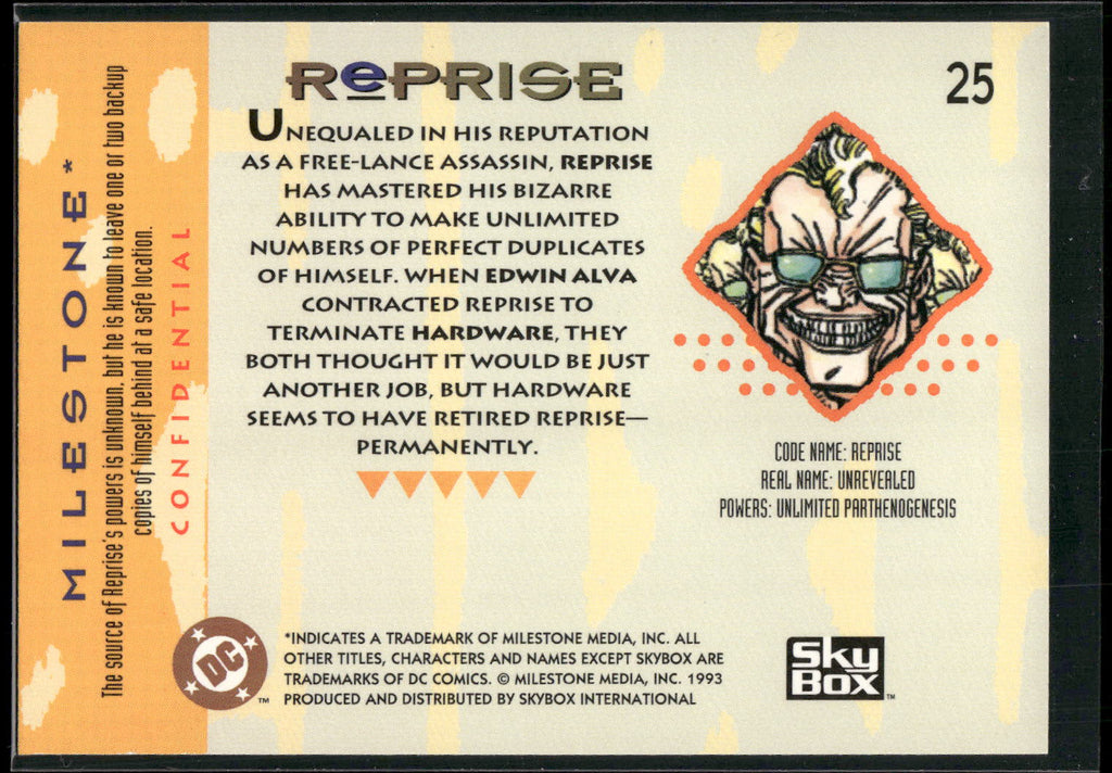 1993 SkyBox Milestone: The Dakota Universe #25 Reprise