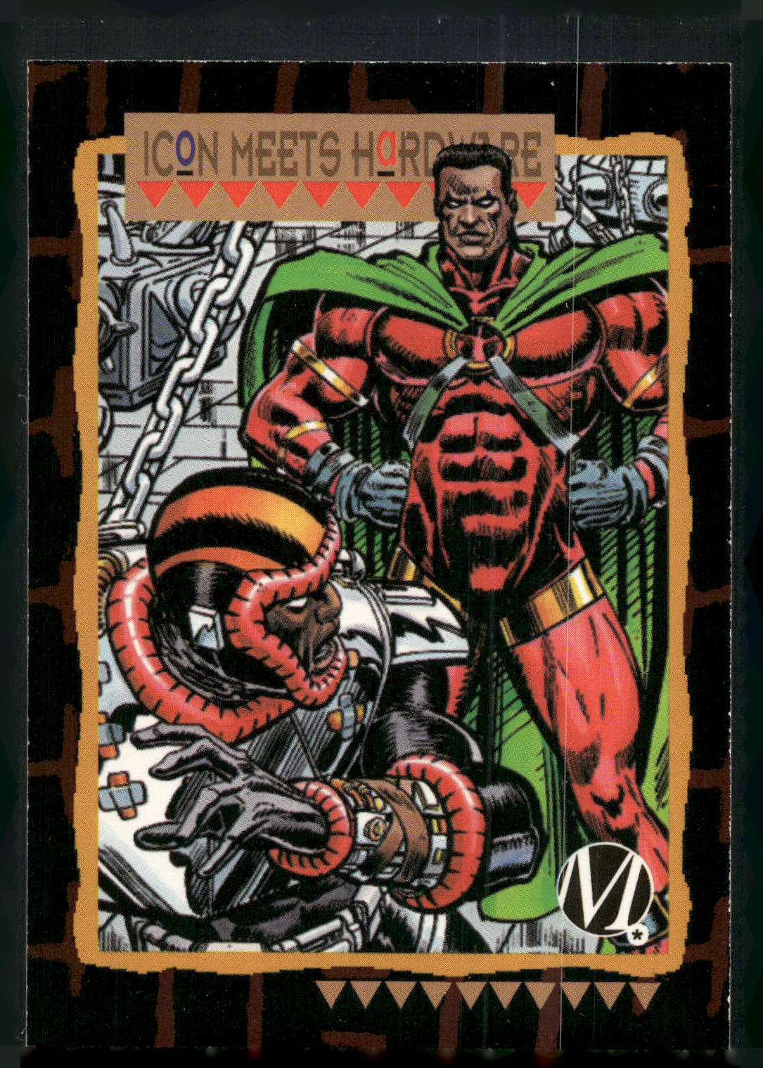 1993 SkyBox Milestone: The Dakota Universe #58 Icon Meets Hardware