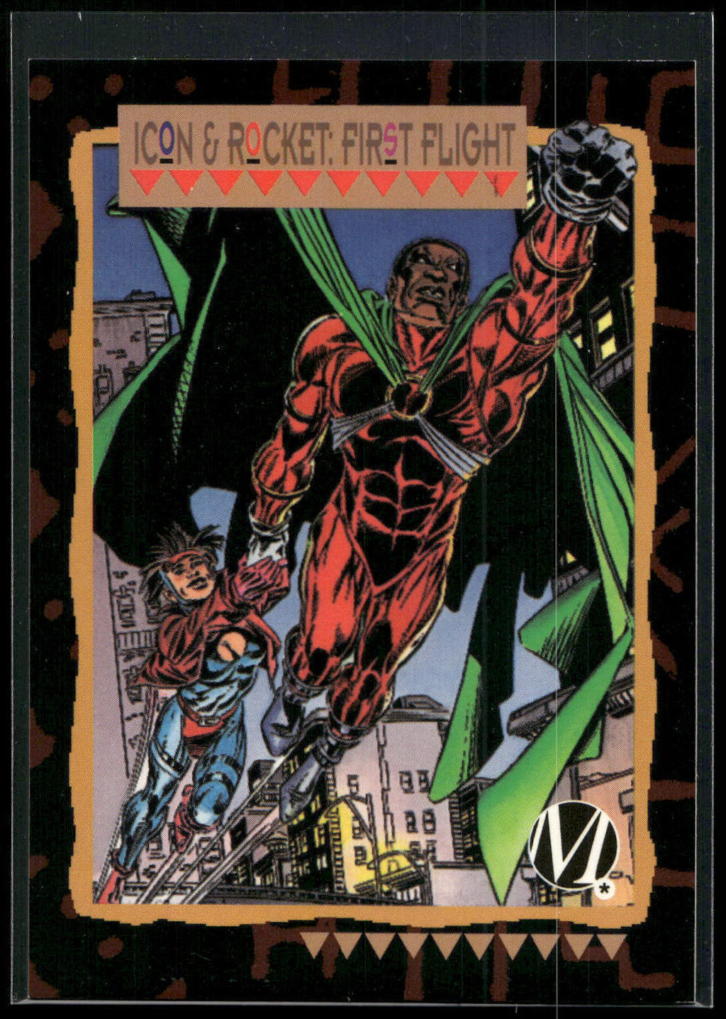 1993 SkyBox Milestone: The Dakota Universe #57 Icon &amp; Rocket: First Flight