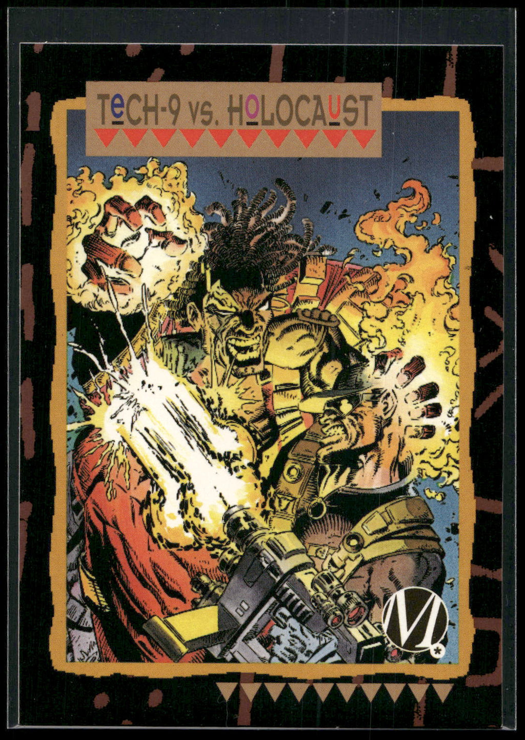 1993 SkyBox Milestone: The Dakota Universe #55 Tech-9 vs. Holocaust
