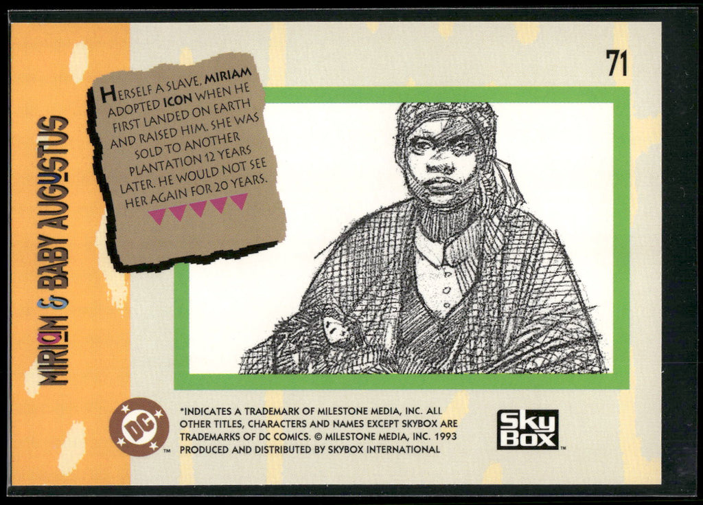 1993 SkyBox Milestone: The Dakota Universe #71 Miriam &amp; Baby Augustus