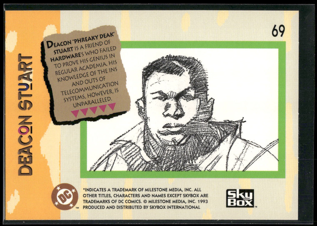 1993 SkyBox Milestone: The Dakota Universe #69 Deacon Stuart