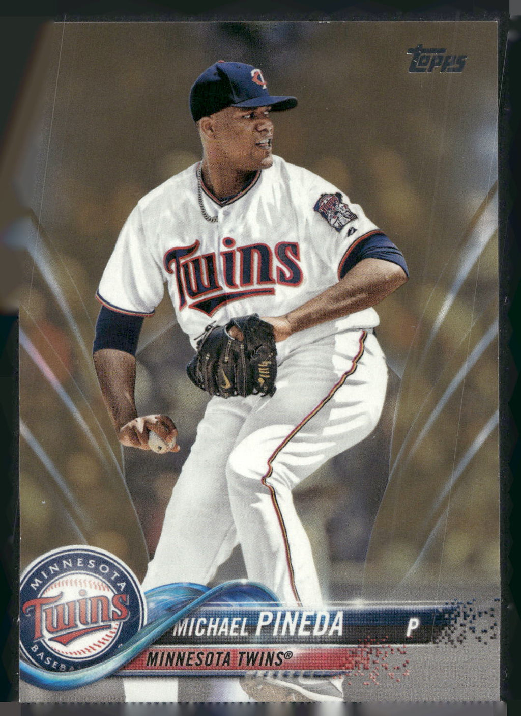 2018 Topps #602 Michael Pineda Gold #/2018
