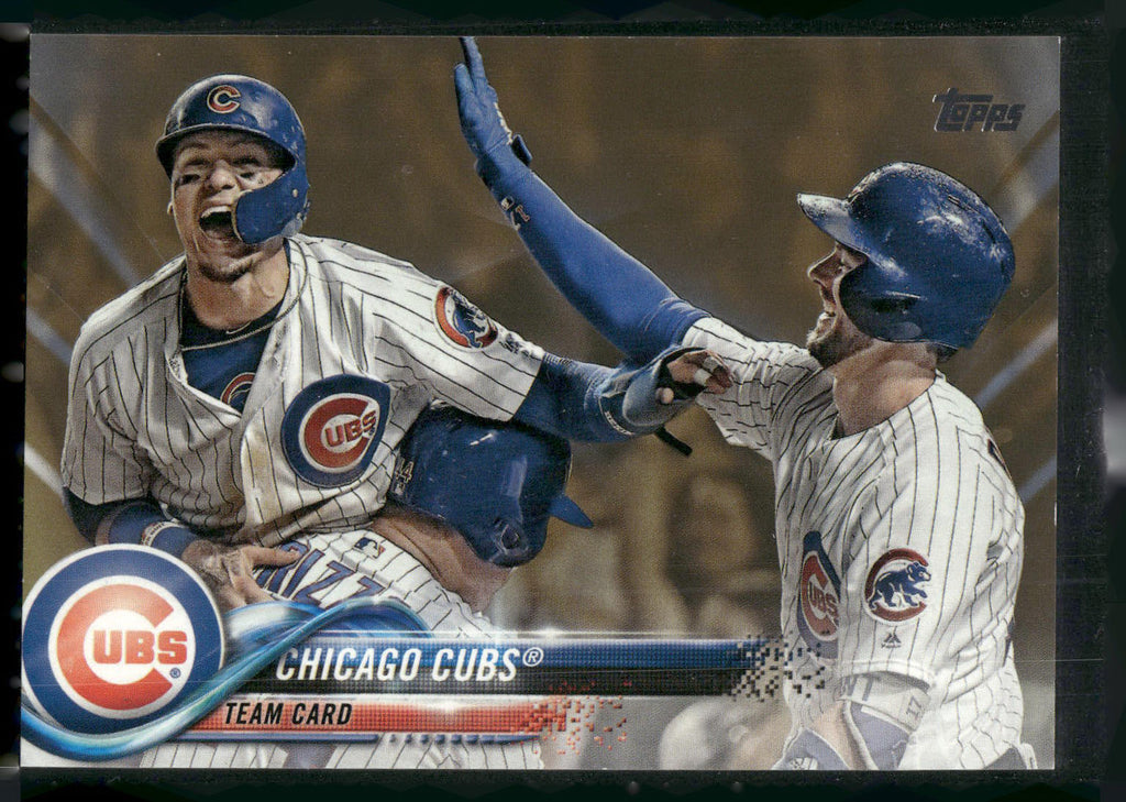 2018 Topps #399 Chicago Cubs Gold #/2018