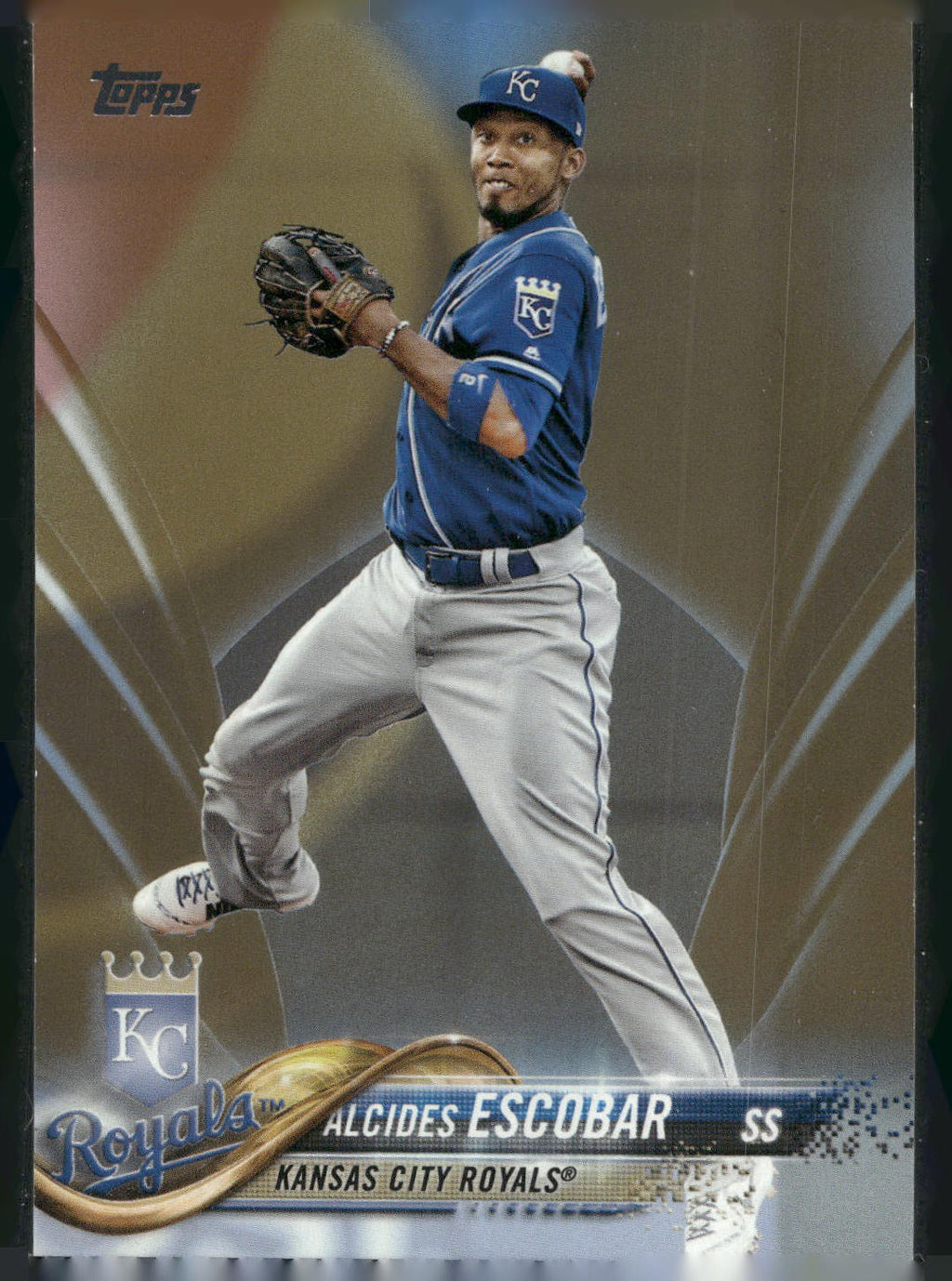 2018 Topps #630 Alcides Escobar Gold #/2018