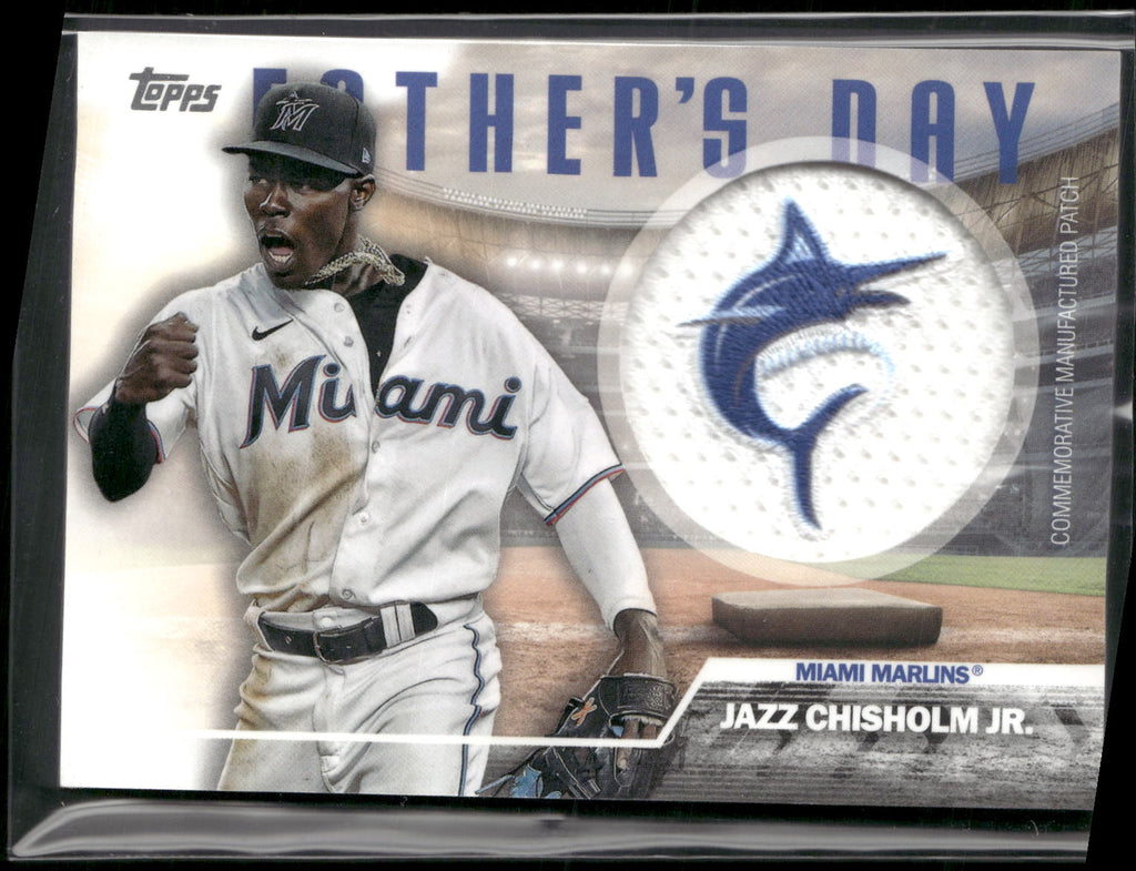 2023 Topps #FD-JC Jazz Chisholm Jr. Father's Day Commemorative Team Patches