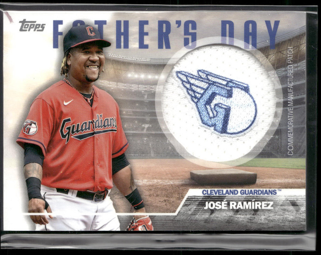 2023 Topps #FD-JRA Jose Ramirez Father's Day Commemorative Team Patches
